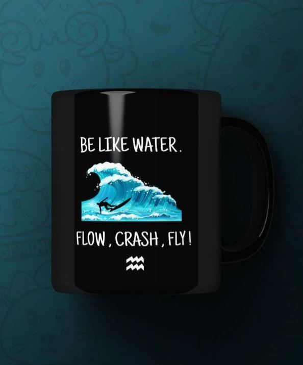 The adaptable Aquarius Printed Premium Mug