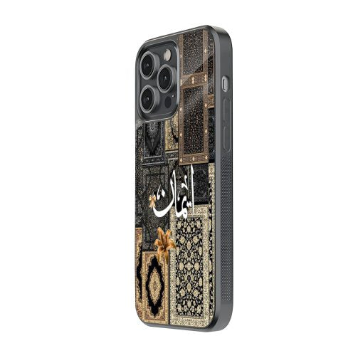 Black Persian Carpet Mobile Cover