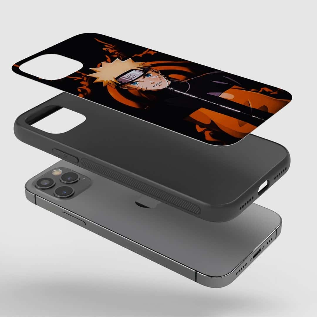 Naruto Black Silicone Armored Phone Case