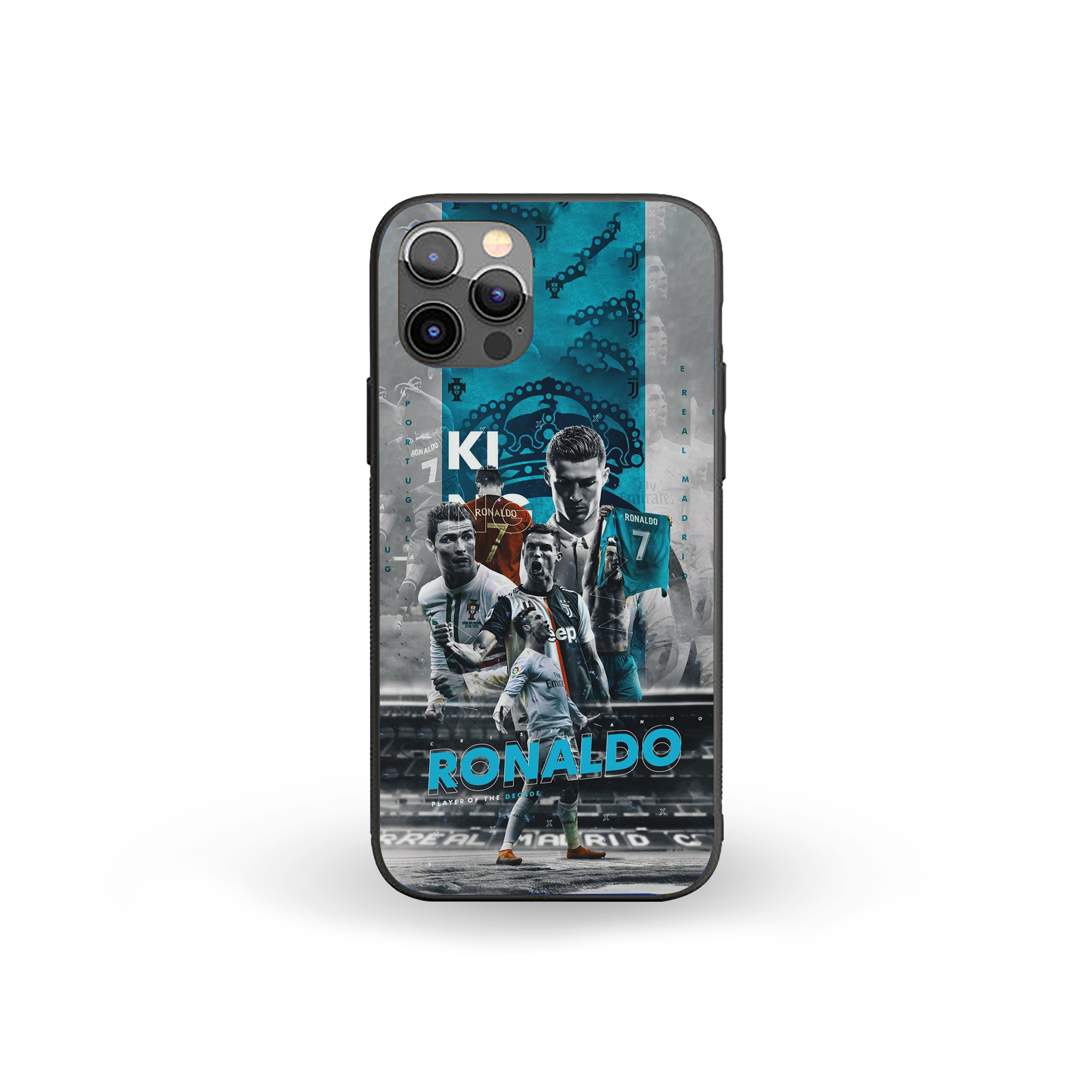 King of Football Silicone Armored Phone Case