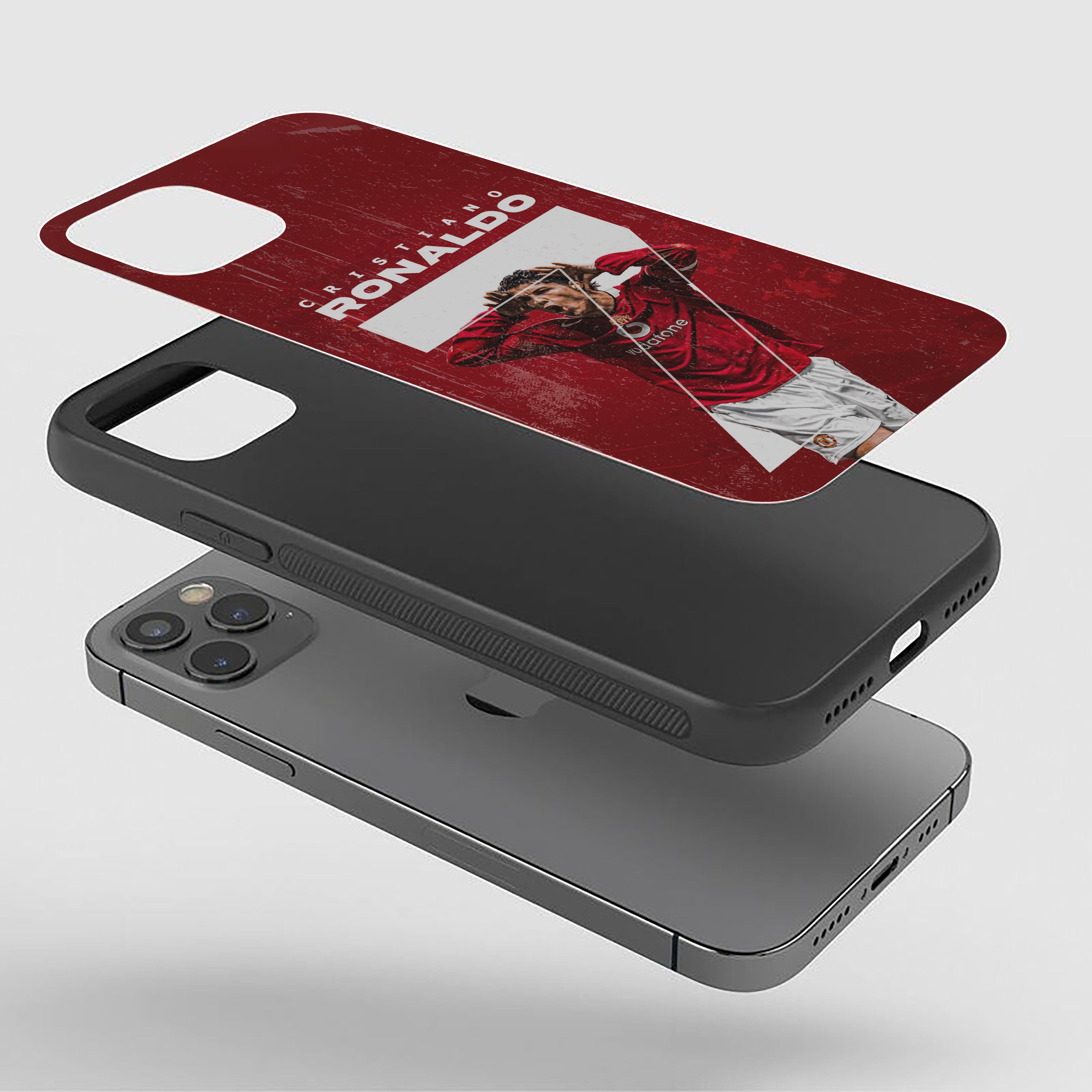Red Devil 7 Cristiano Ronaldo Silicone Armored Phone Case