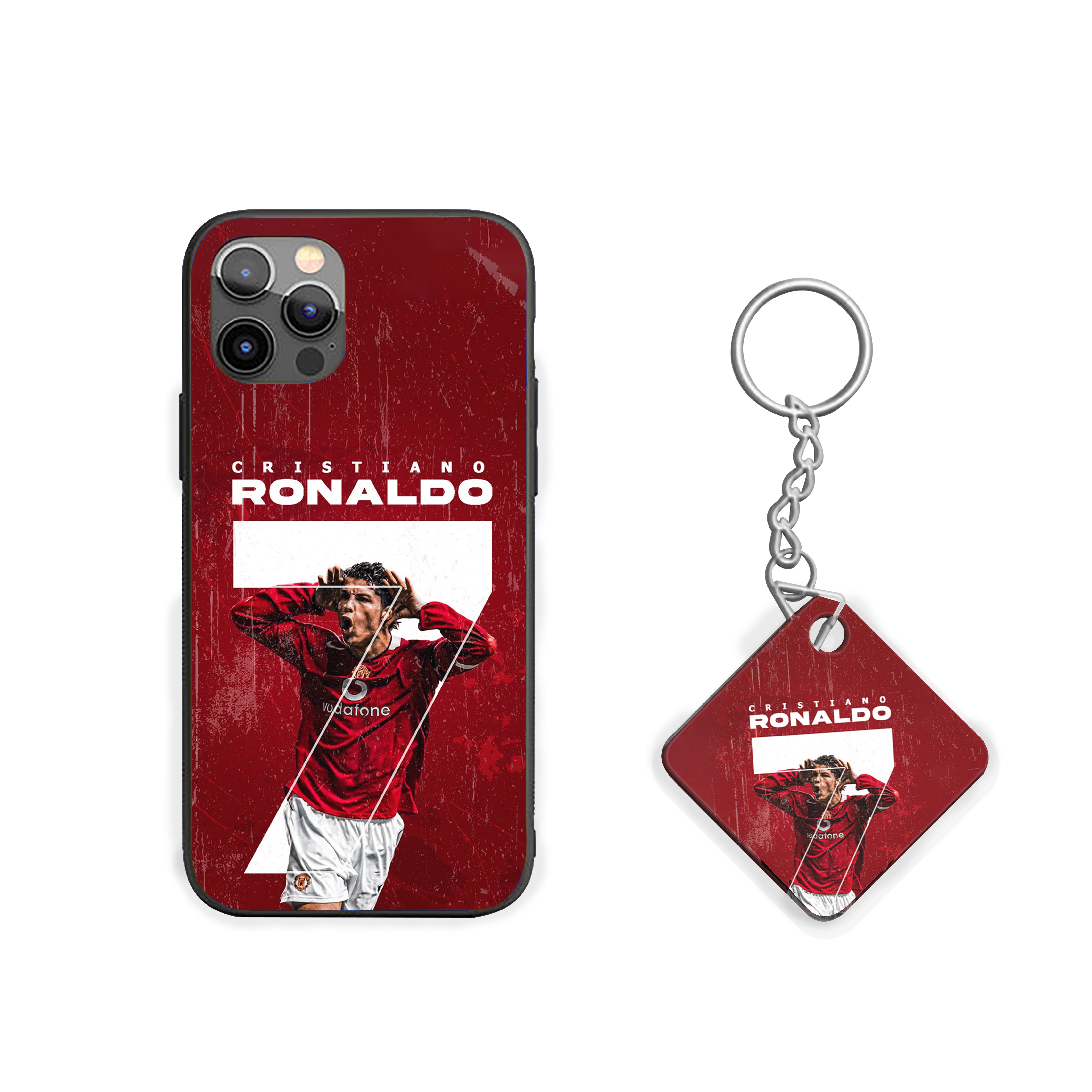Red Devil 7 Cristiano Ronaldo Silicone Armored Phone Case