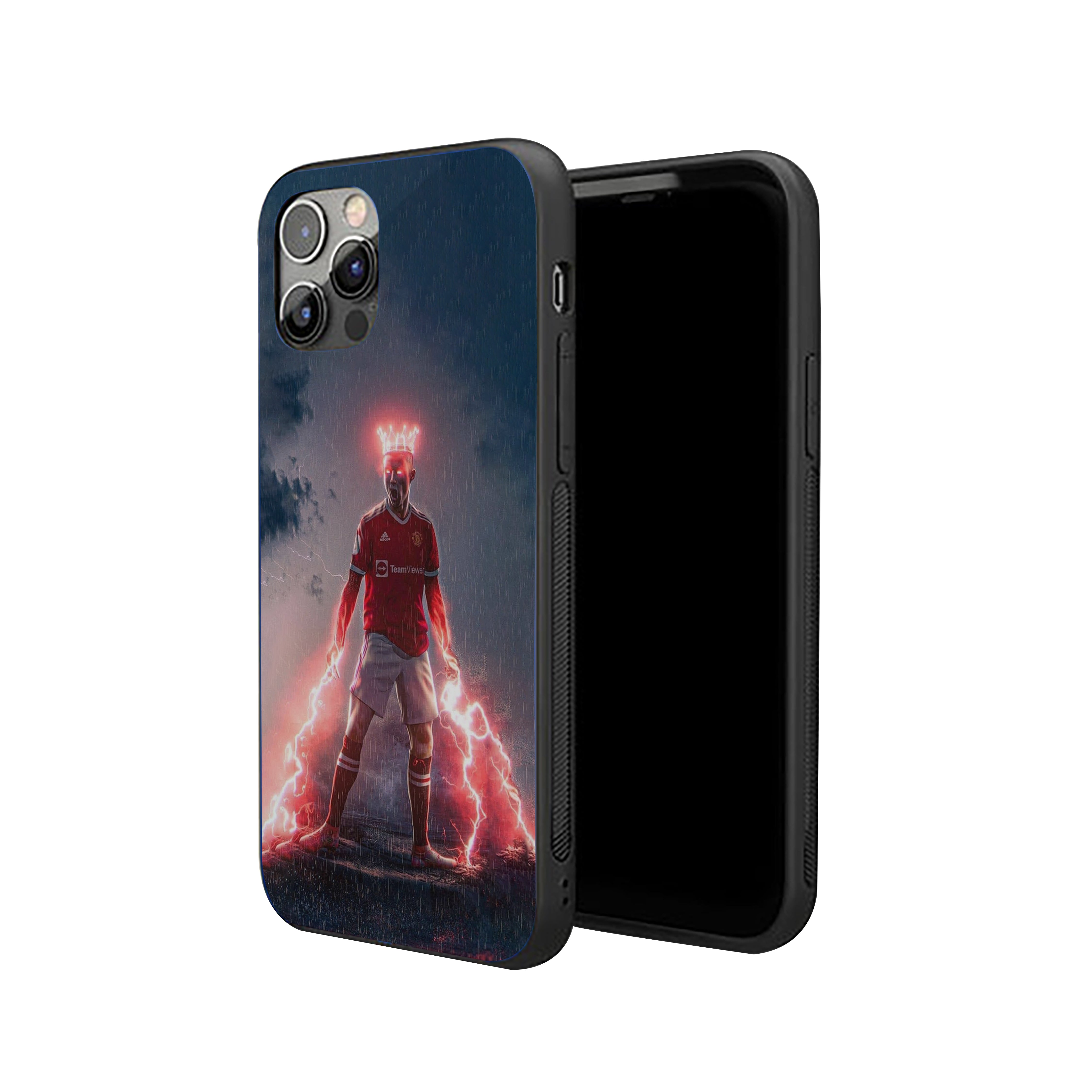 King of the Storm Cristiano Ronaldo Silicone Armored Phone Case