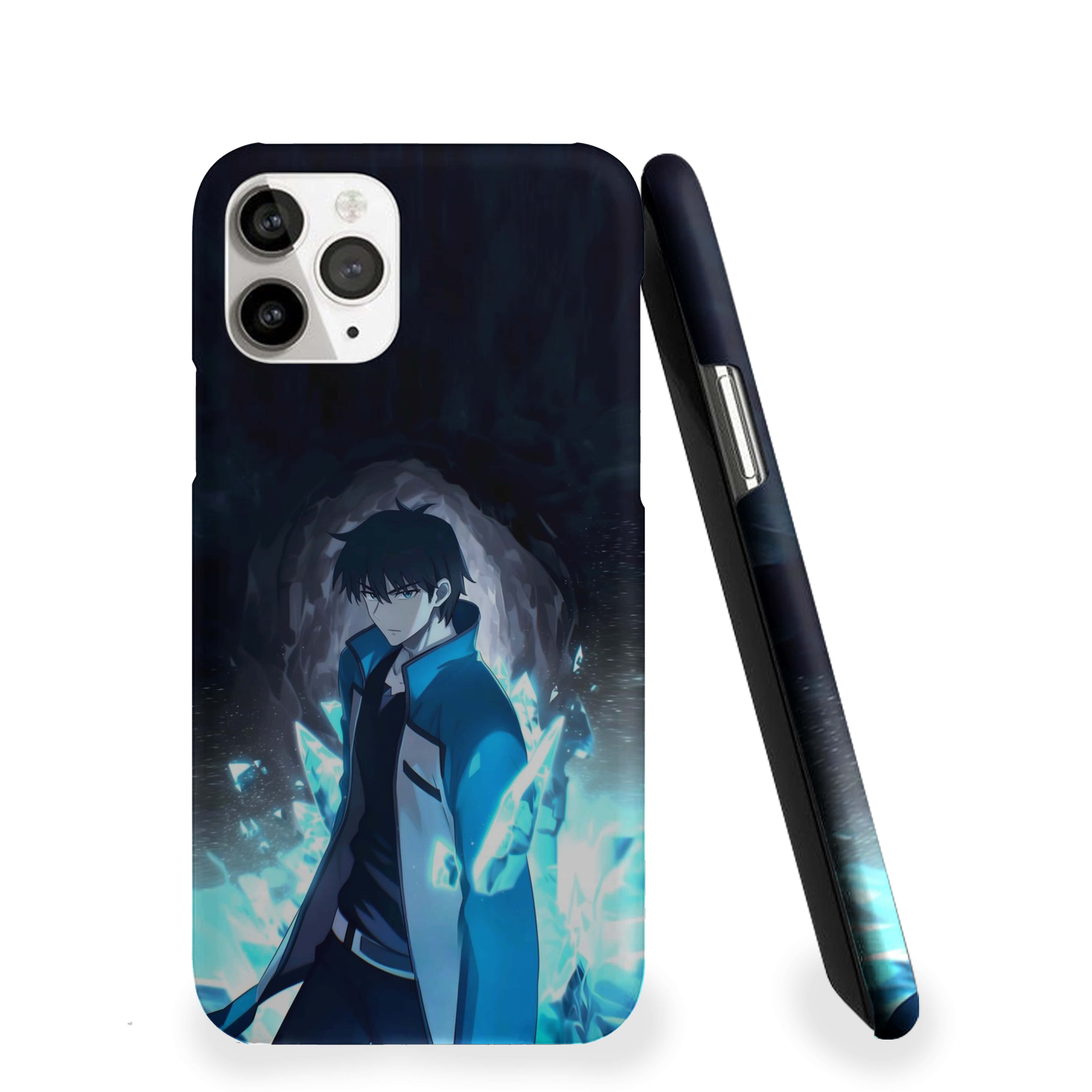 Solo Leveling With Blue Energy Aura Phone Cover