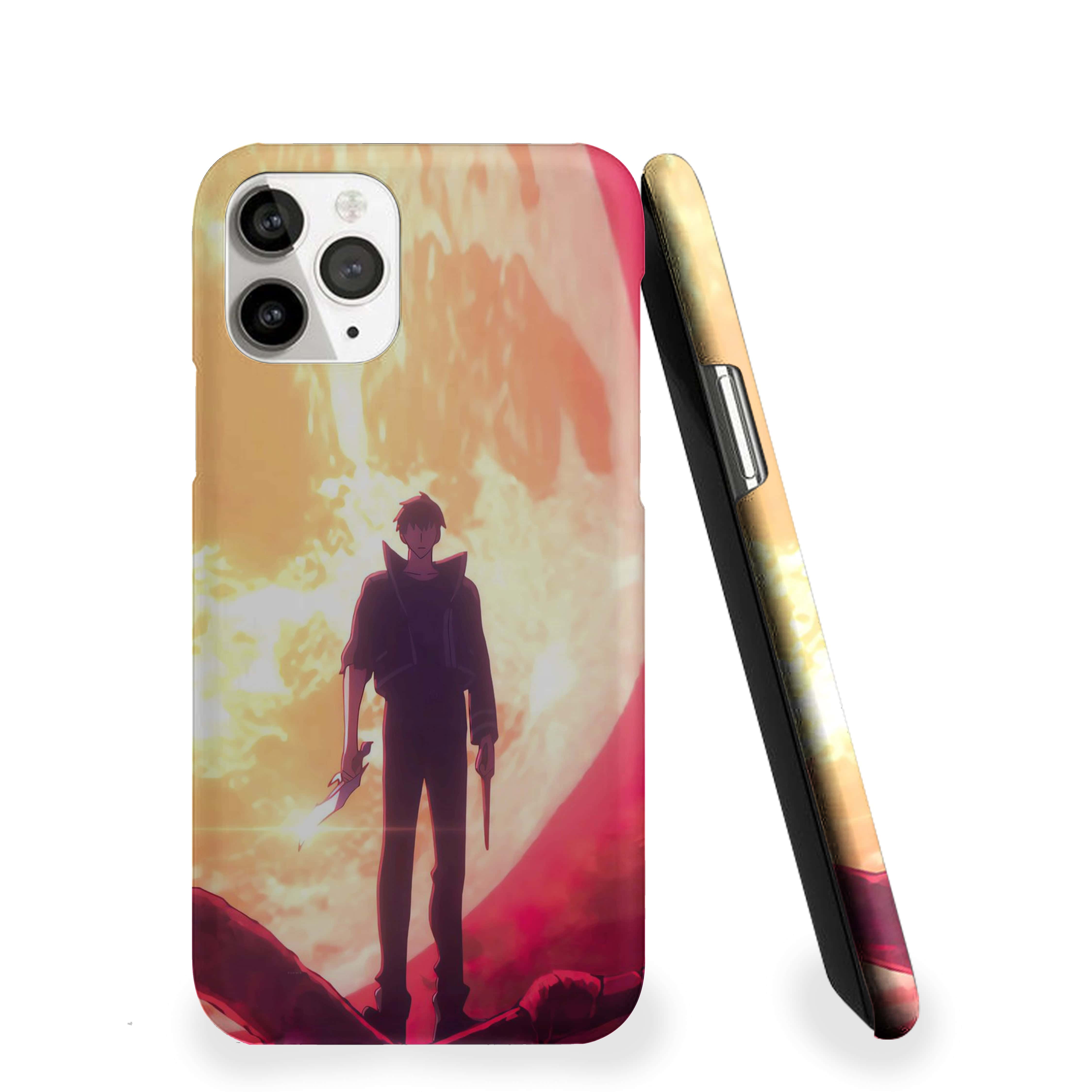 Solo Leveling In A Dynamic Pose Phone Cover