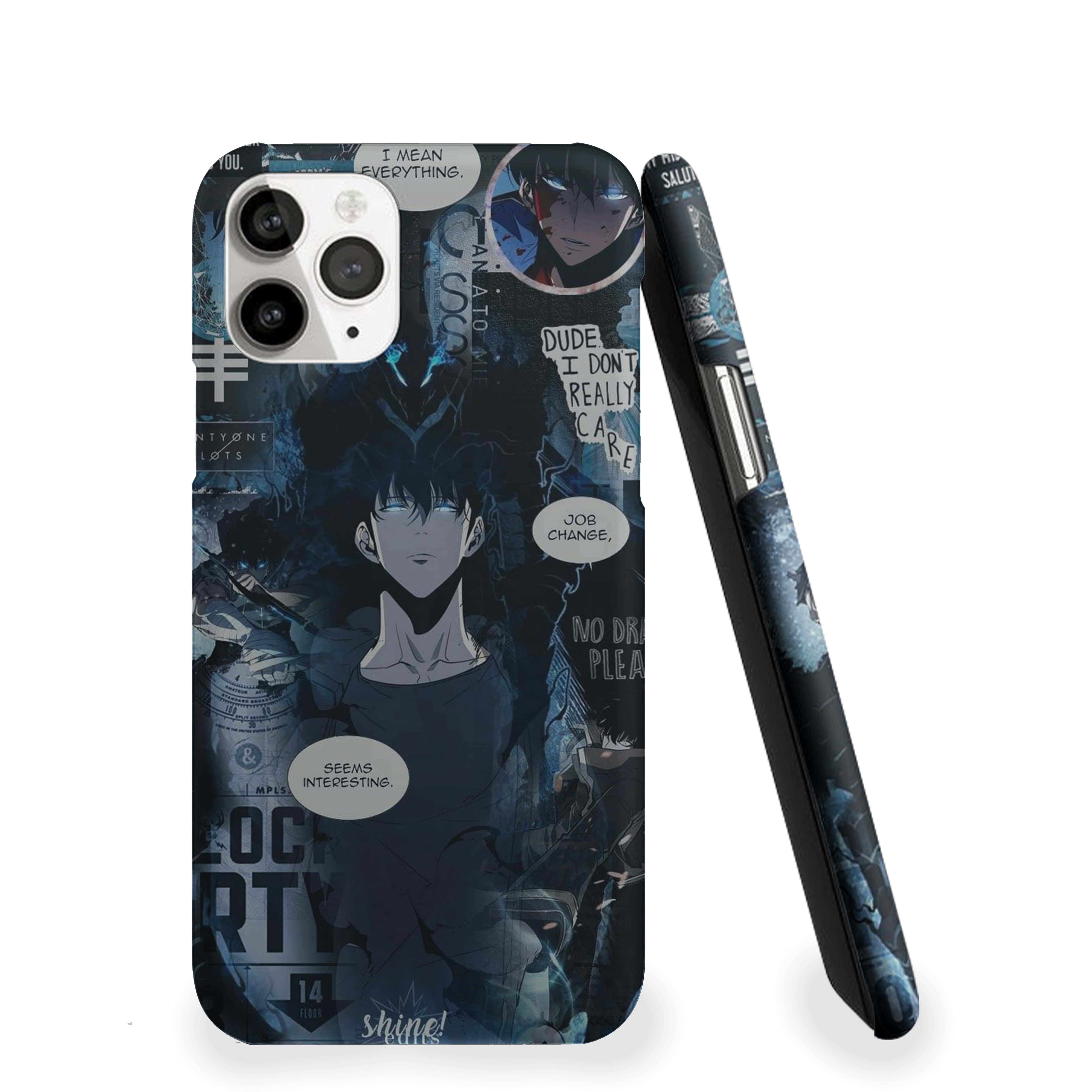 Solo Leveling Stylized Collage Phone Cover