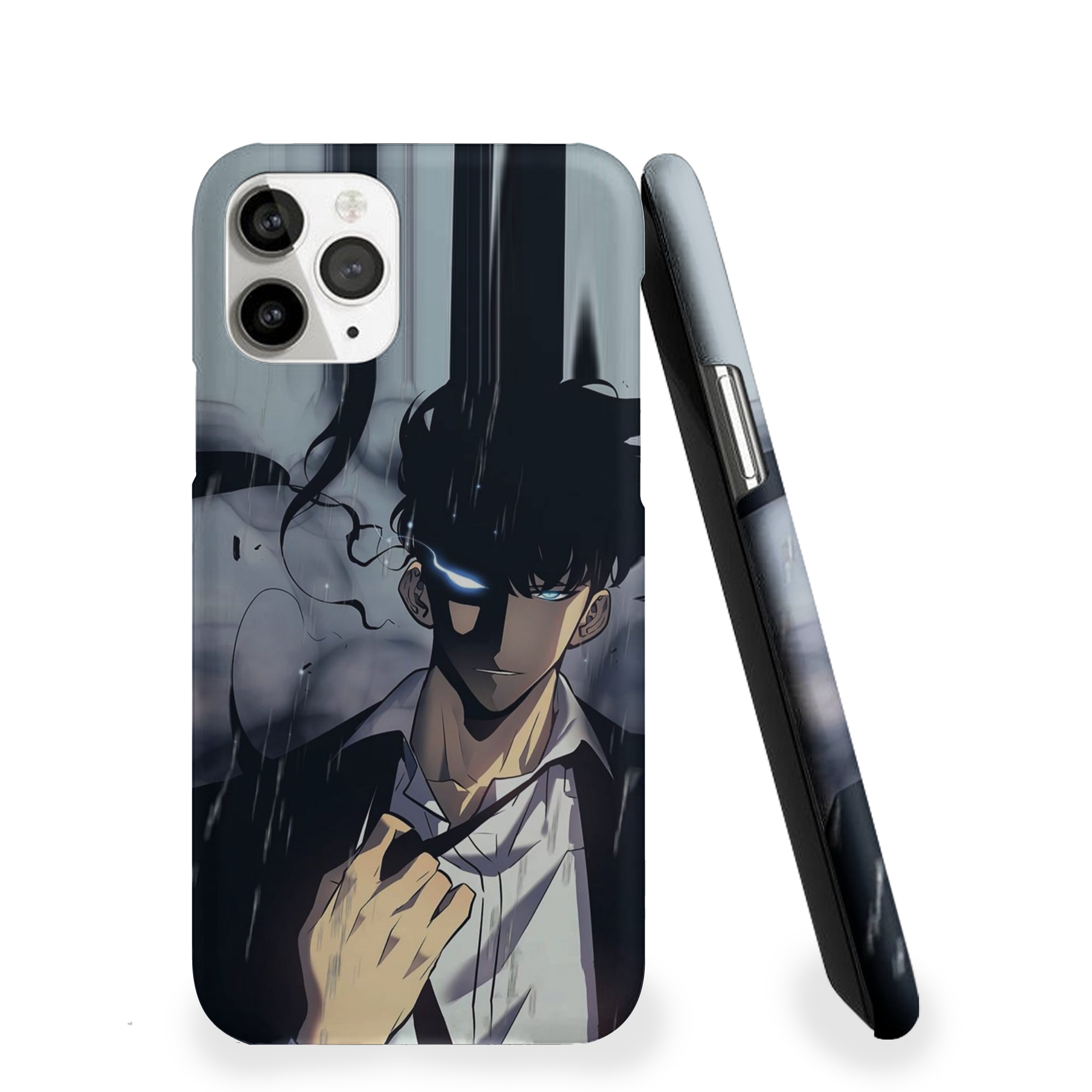 Solo Leveling with dark hair styled Phone Cover