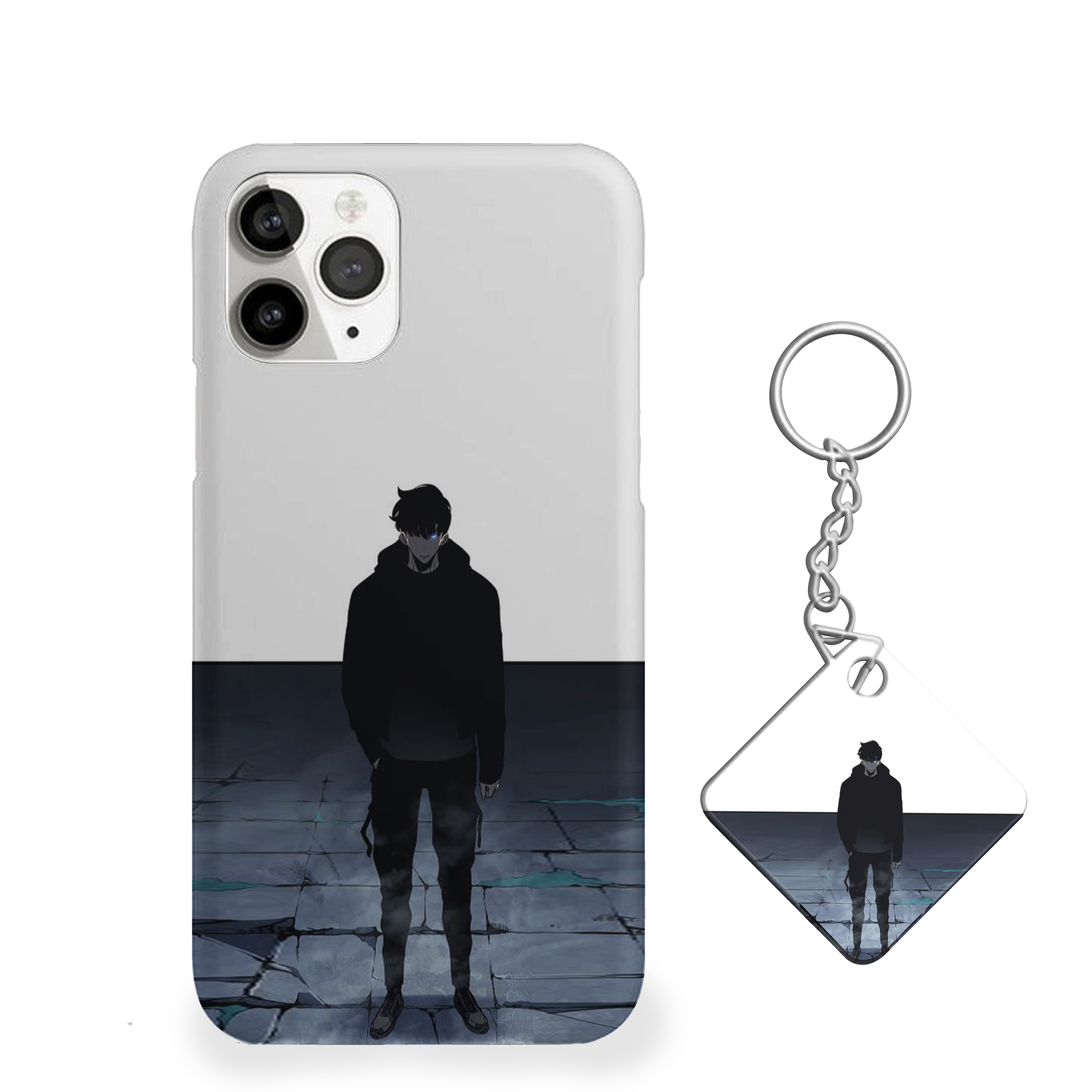 Solo Leveling stands with a neutral expression, Phone Cover