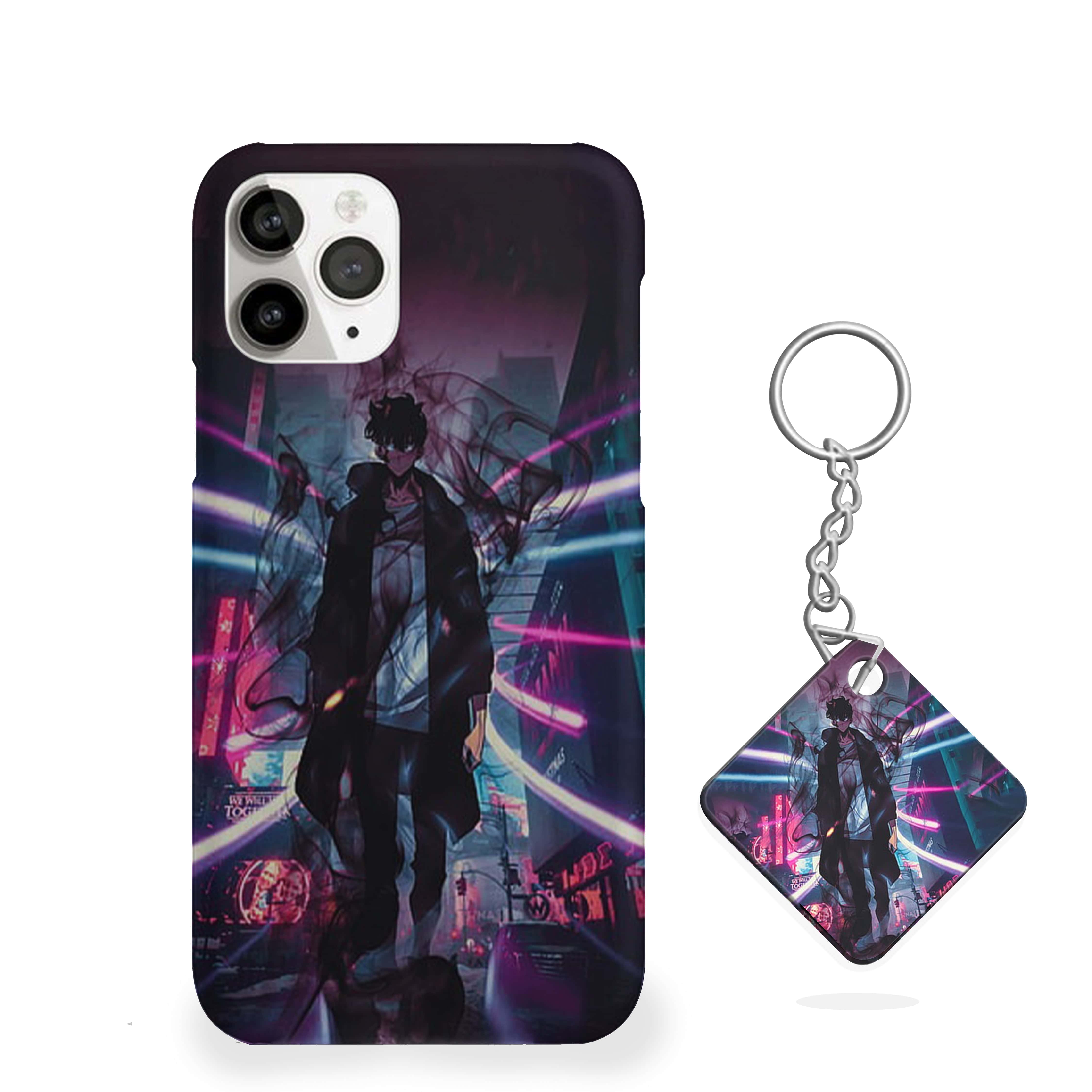 Solo Leveling Shadow Sovereign in the Neon City Phone Cover