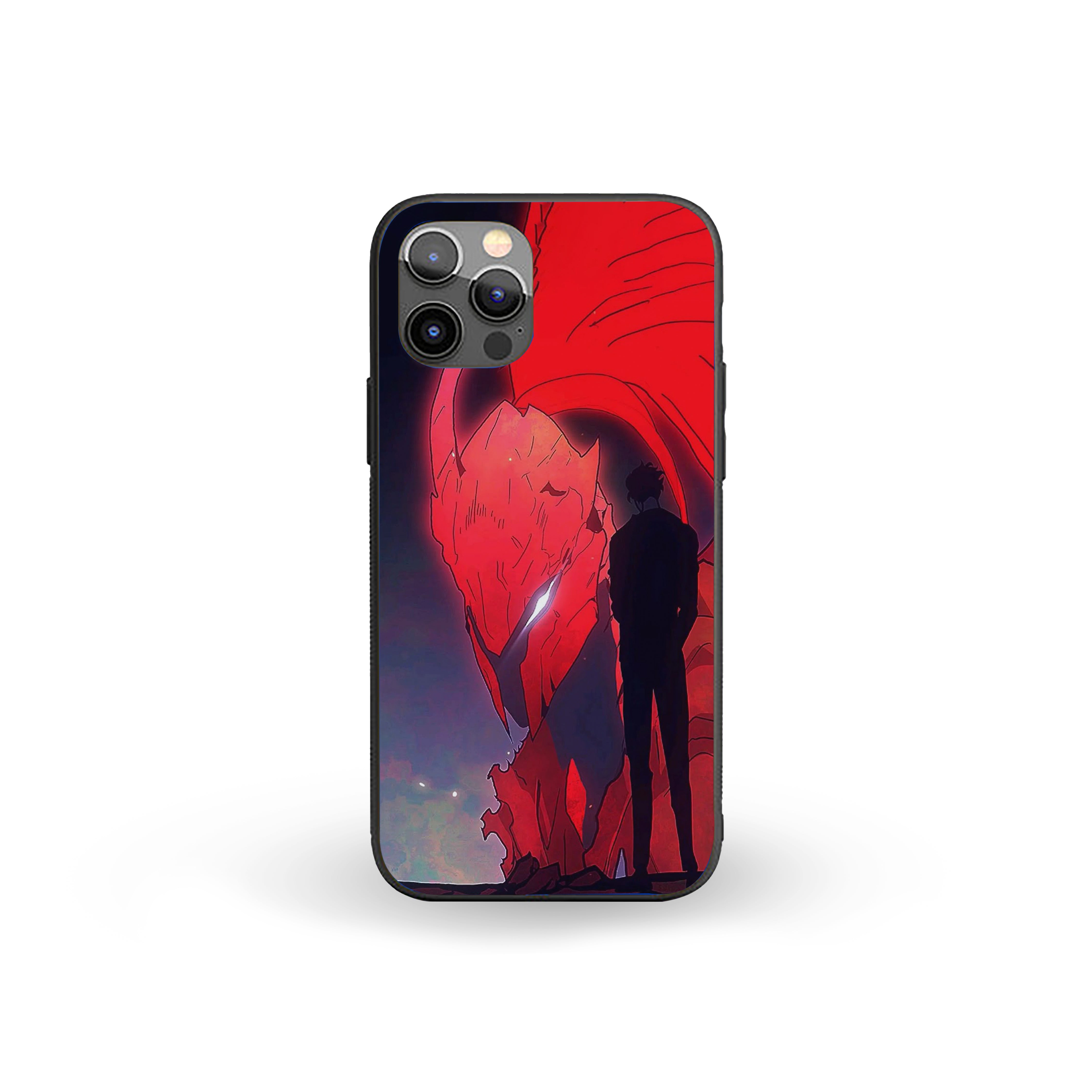 Solo Leveling powerful red dragon Silicone Armored Phone Case