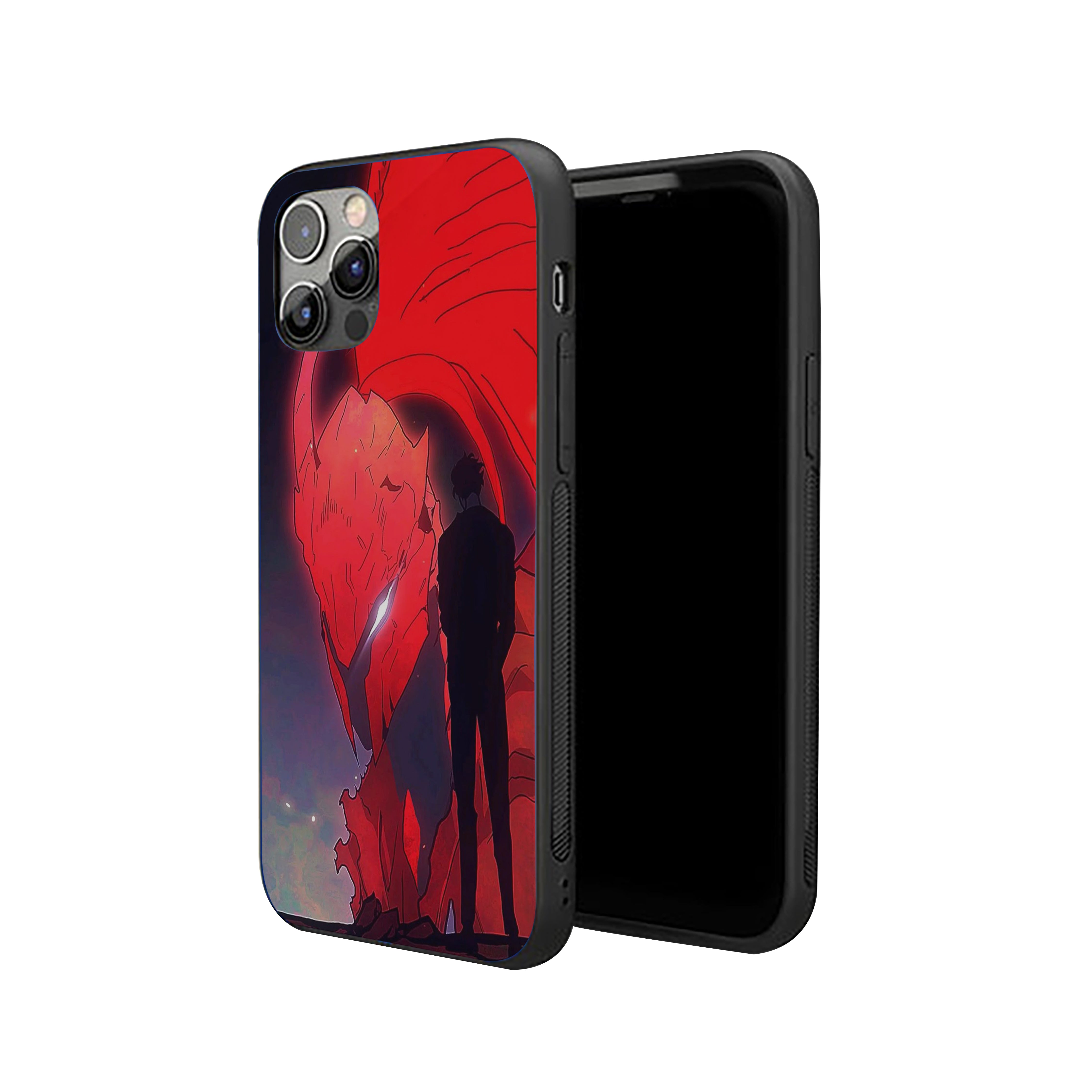 Solo Leveling powerful red dragon Silicone Armored Phone Case