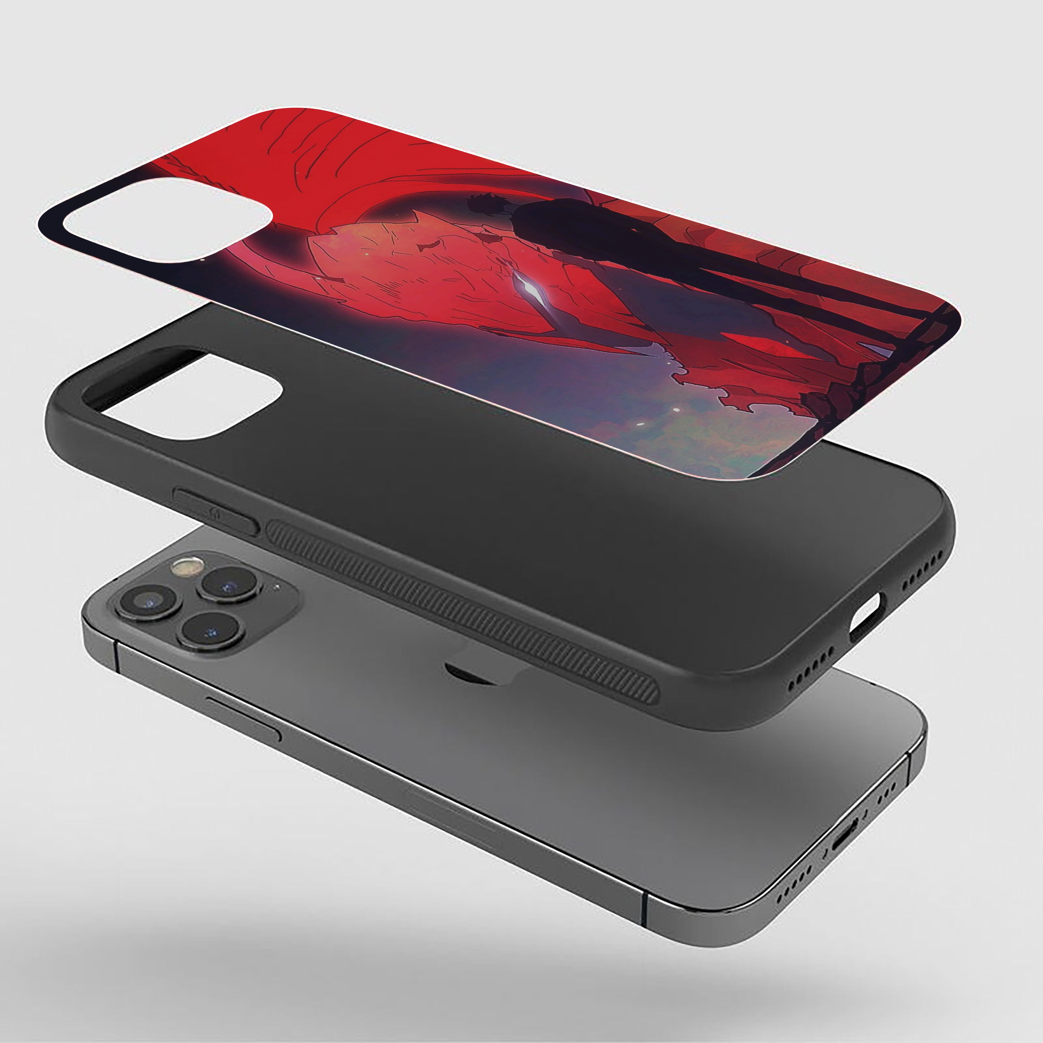 Solo Leveling powerful red dragon Silicone Armored Phone Case