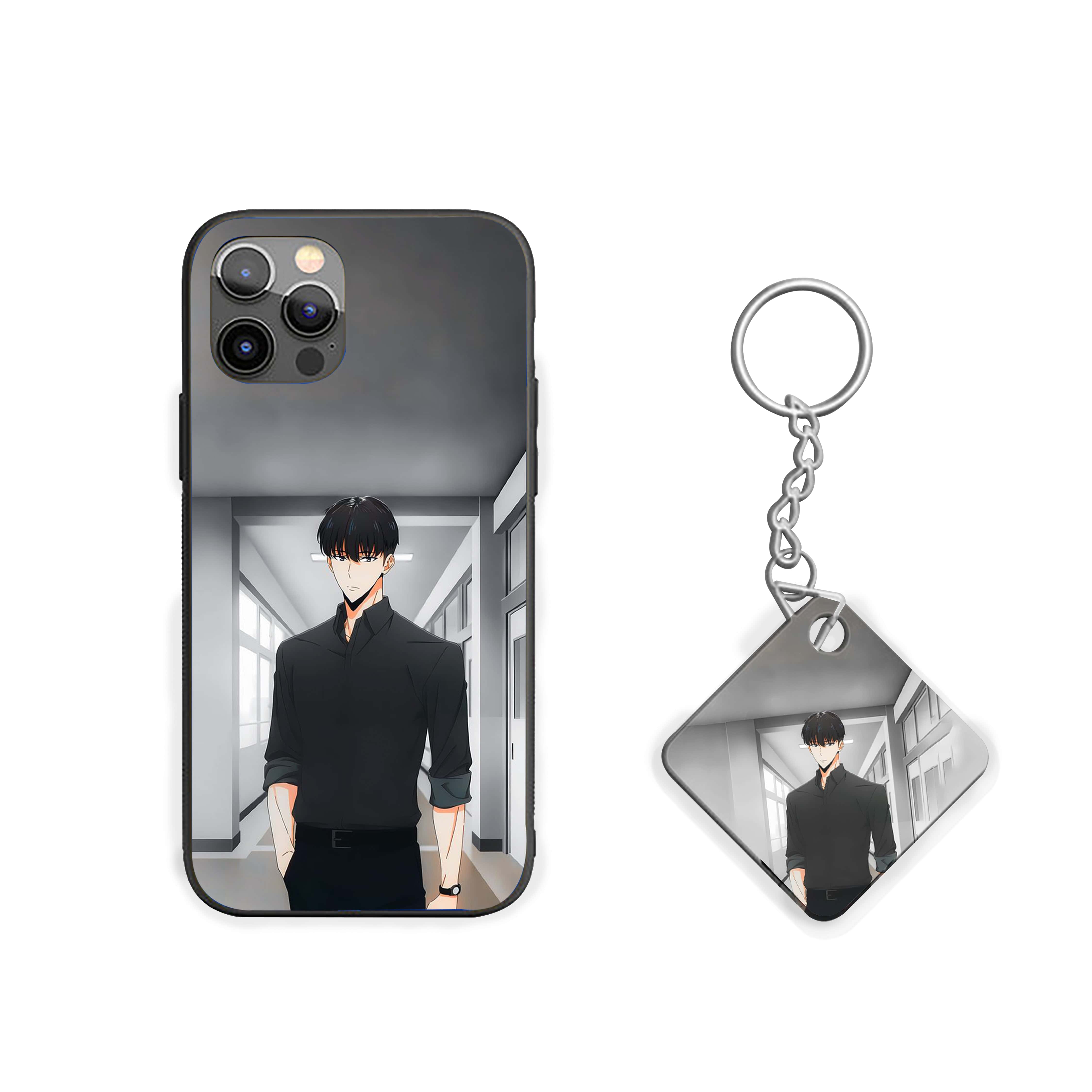 Solo Leveling cool and composed look Silicone Armored Phone Case