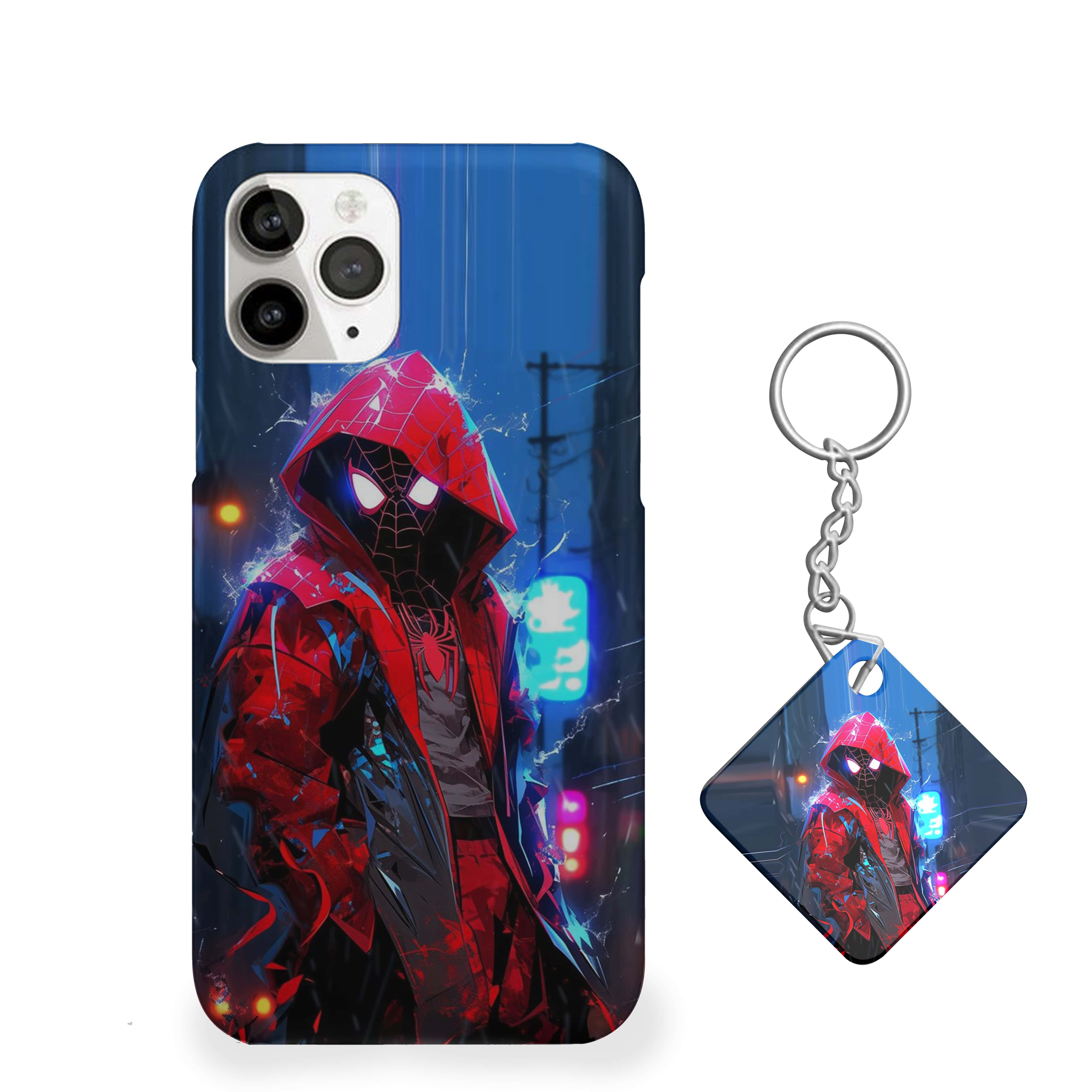 Spider-Man in a red hooded jacket Phone Cover