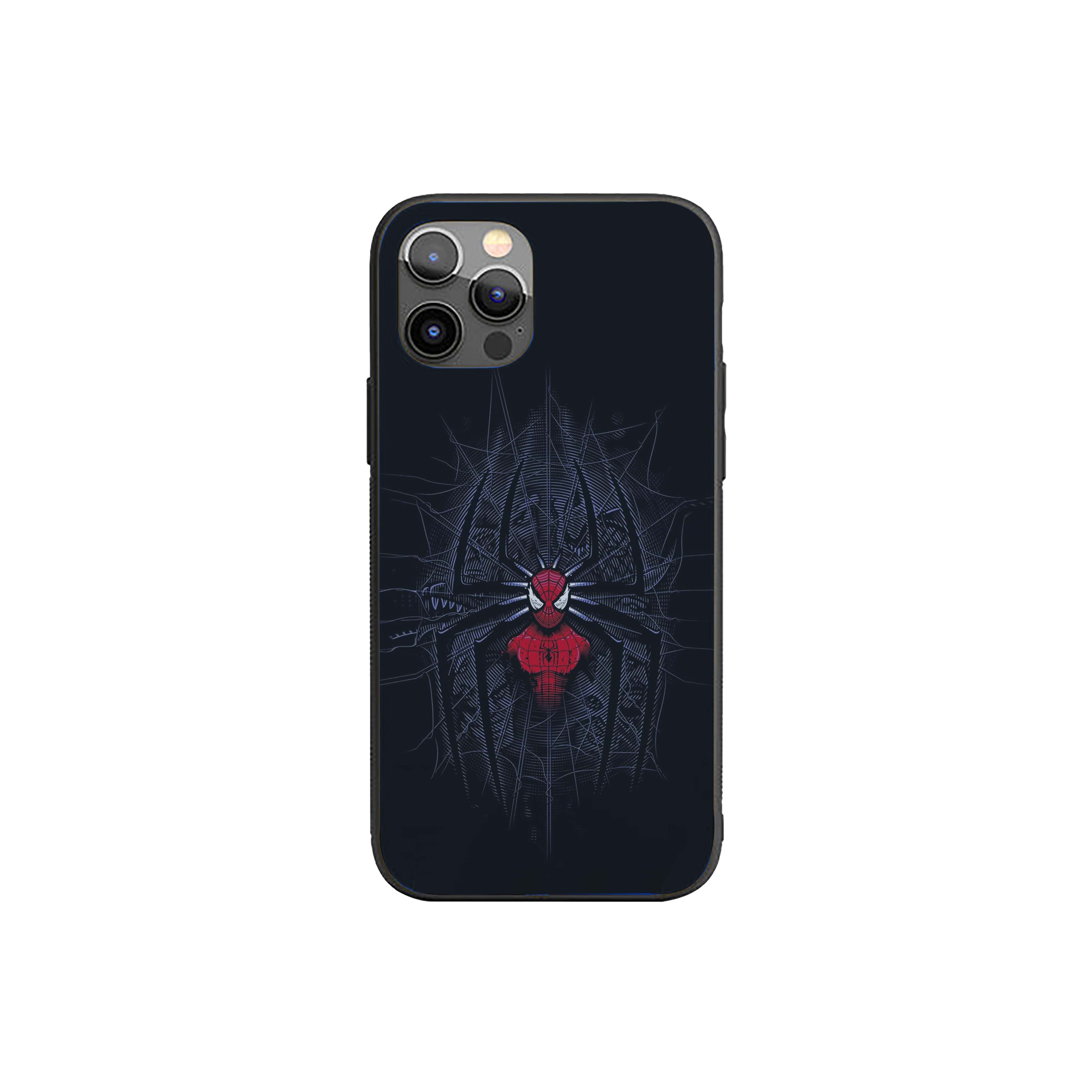 Spider-Man with a red spider symbol Silicone Armored Phone Case