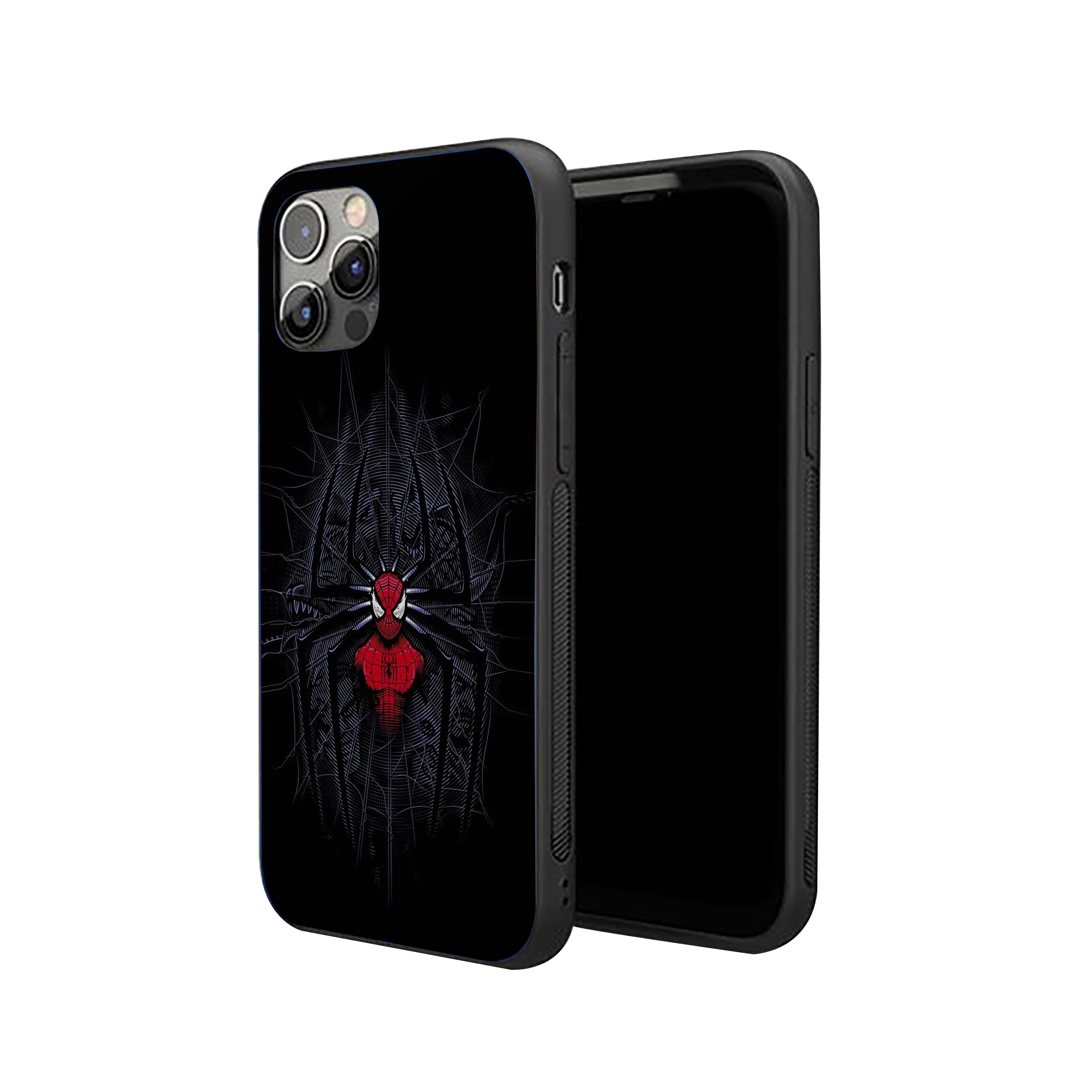 Spider-Man with a red spider symbol Silicone Armored Phone Case