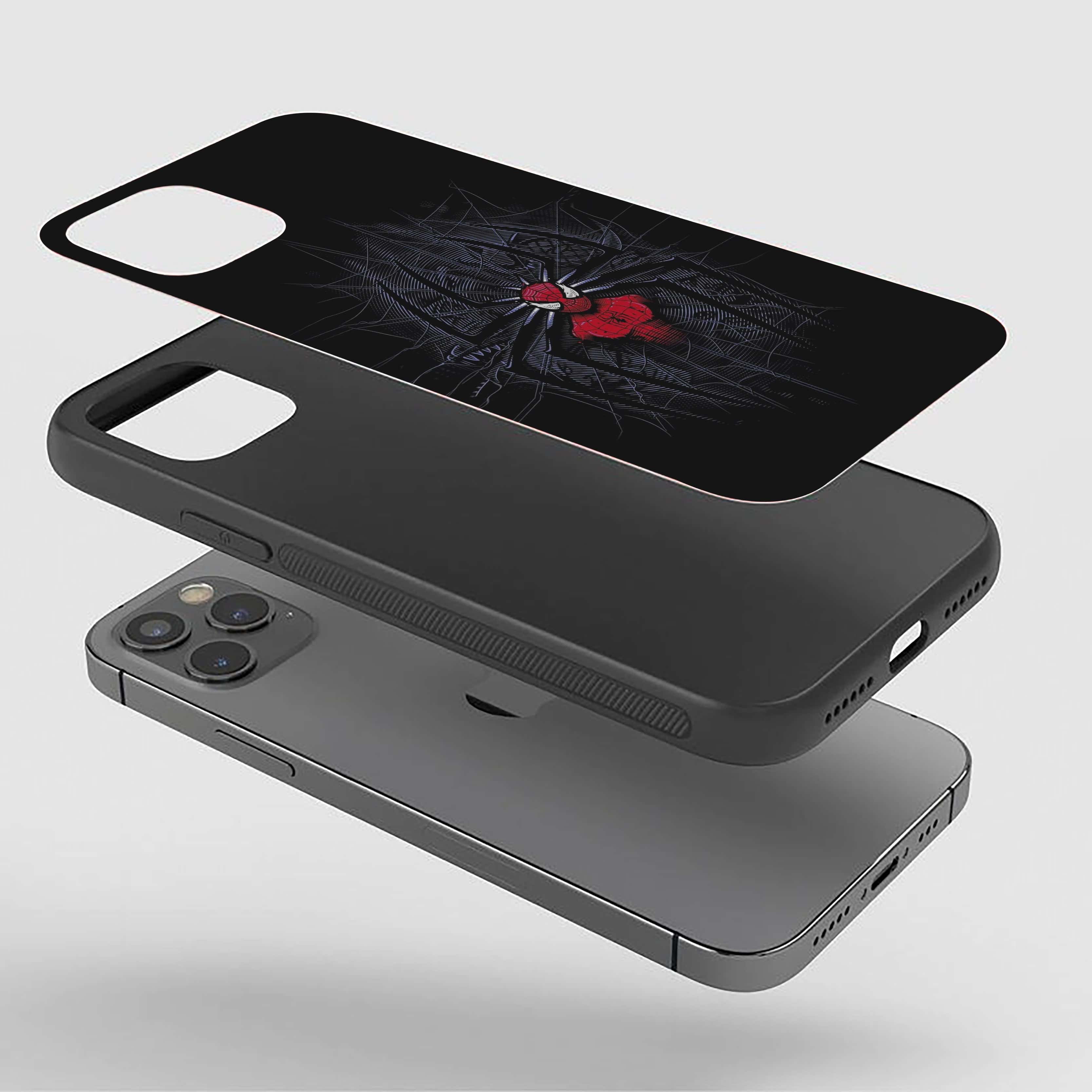 Spider-Man with a red spider symbol Silicone Armored Phone Case