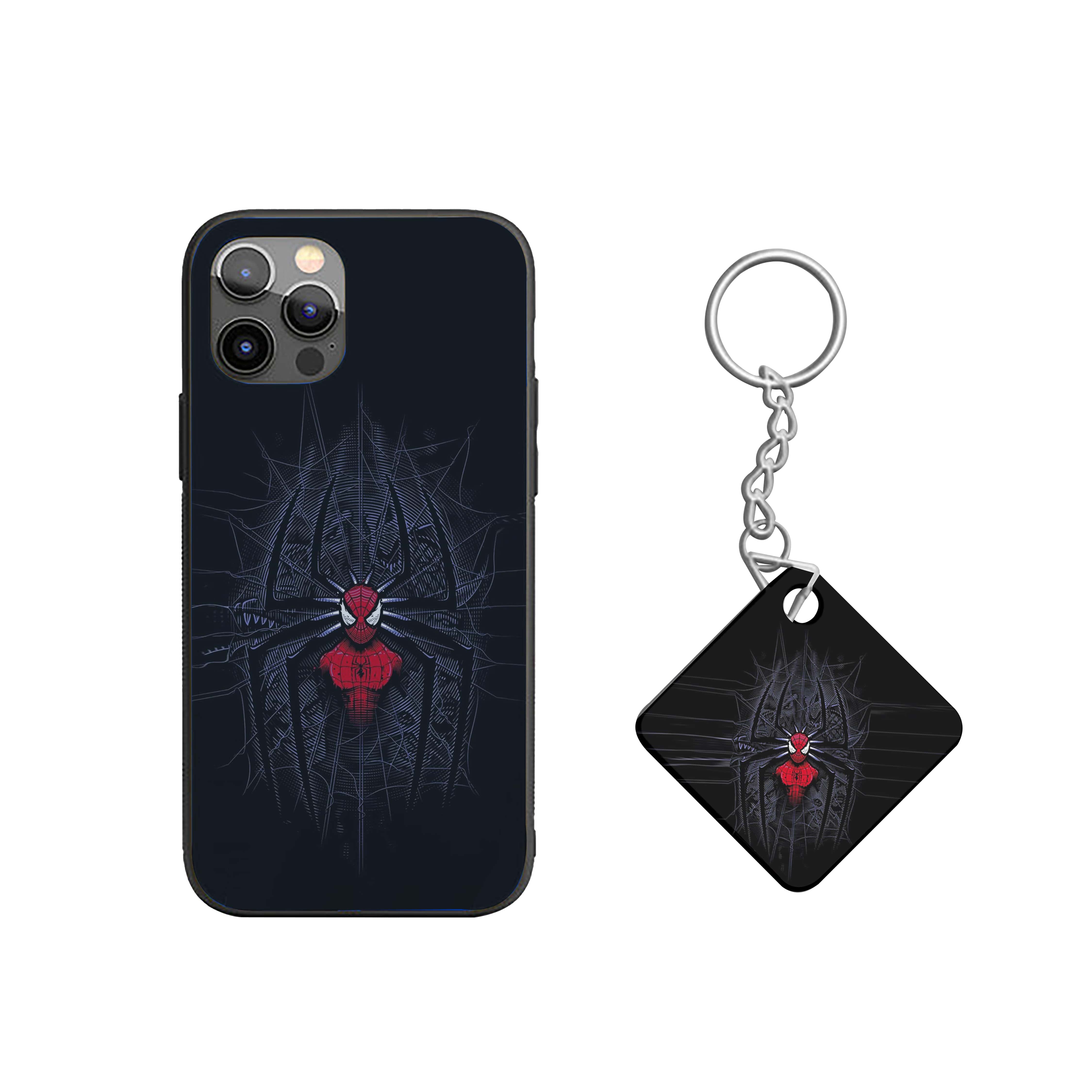 Spider-Man with a red spider symbol Silicone Armored Phone Case
