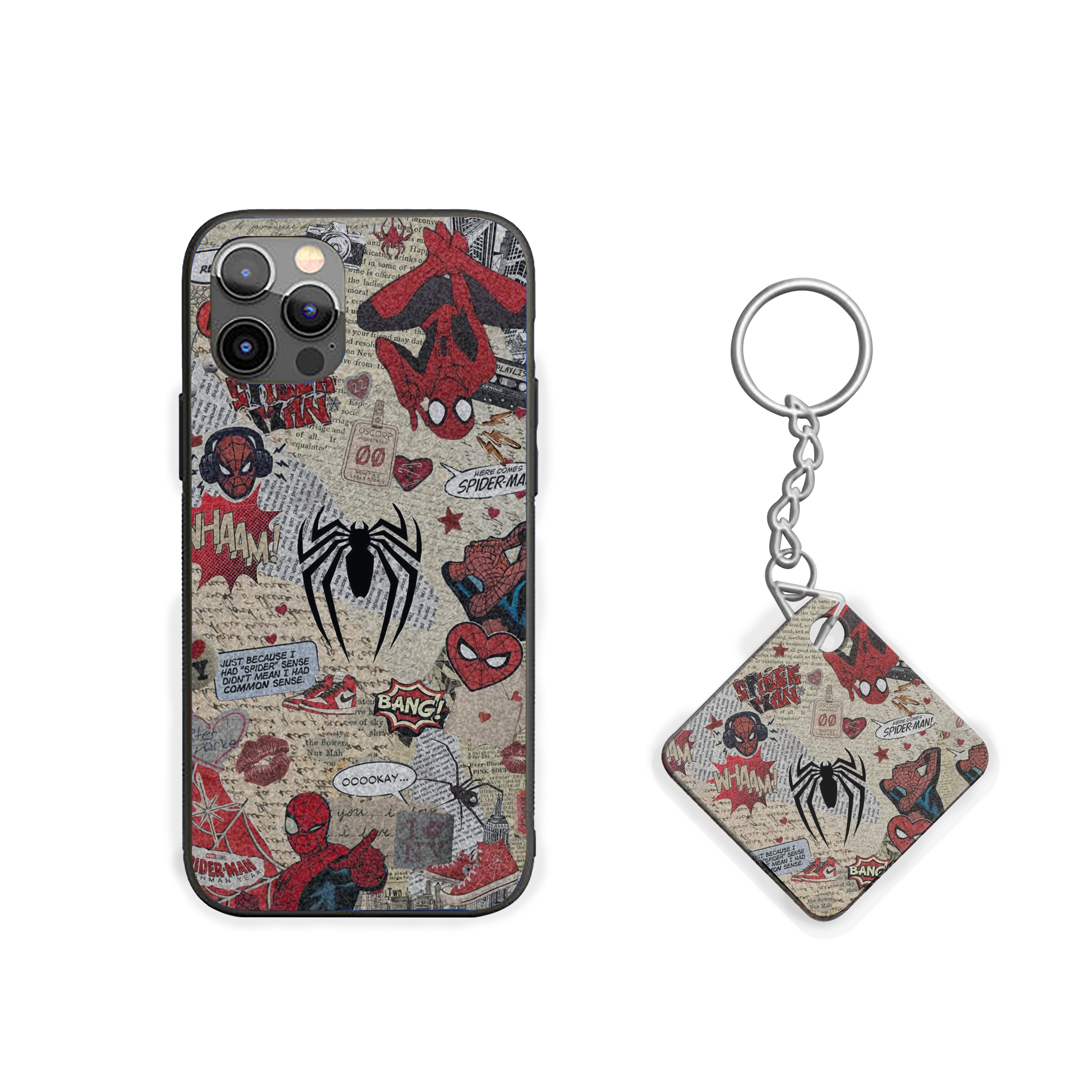 Spider-Man Comic Chaos Silicone Armored Phone Case