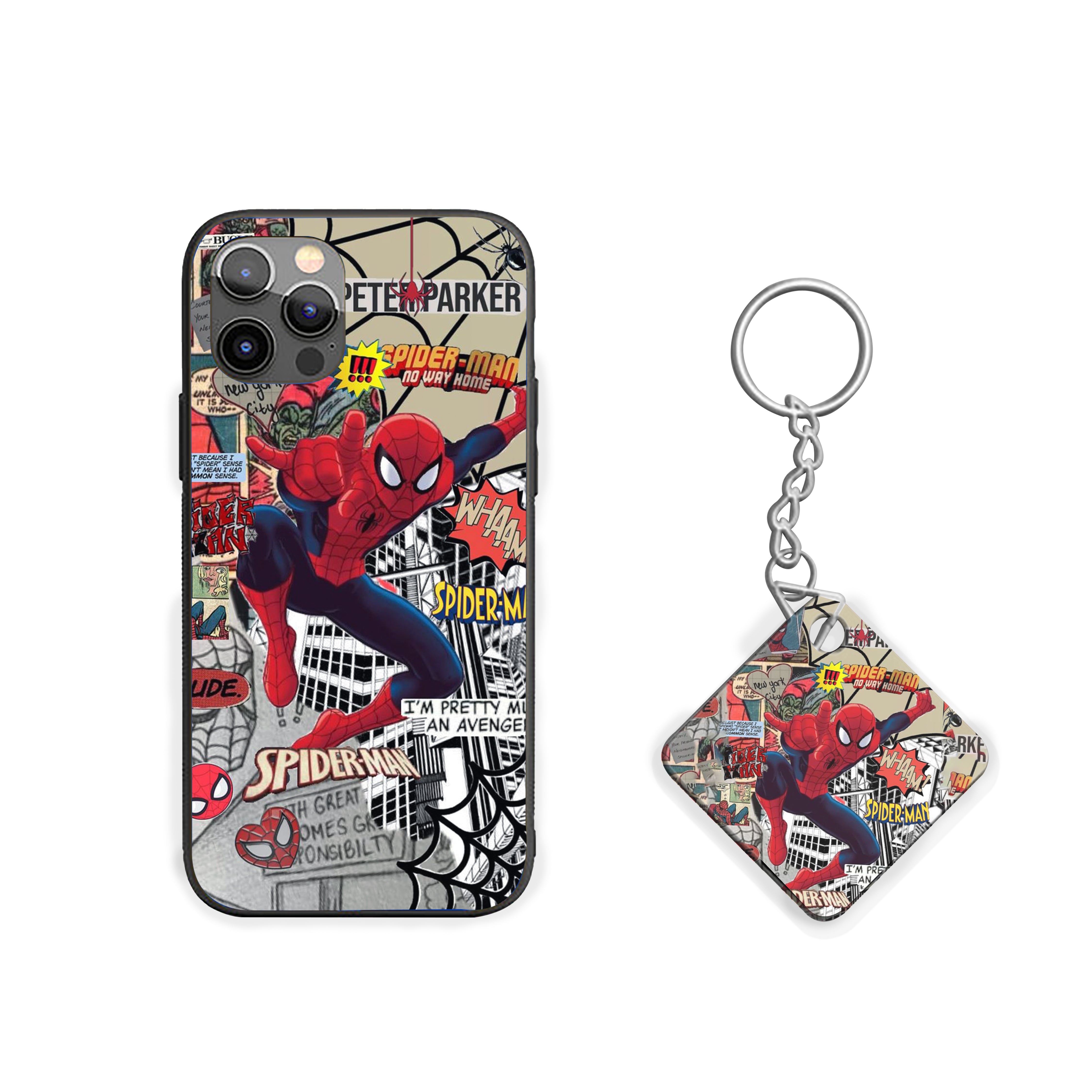 Spider-Man Comic Strip Hero Silicone Armored Phone Case