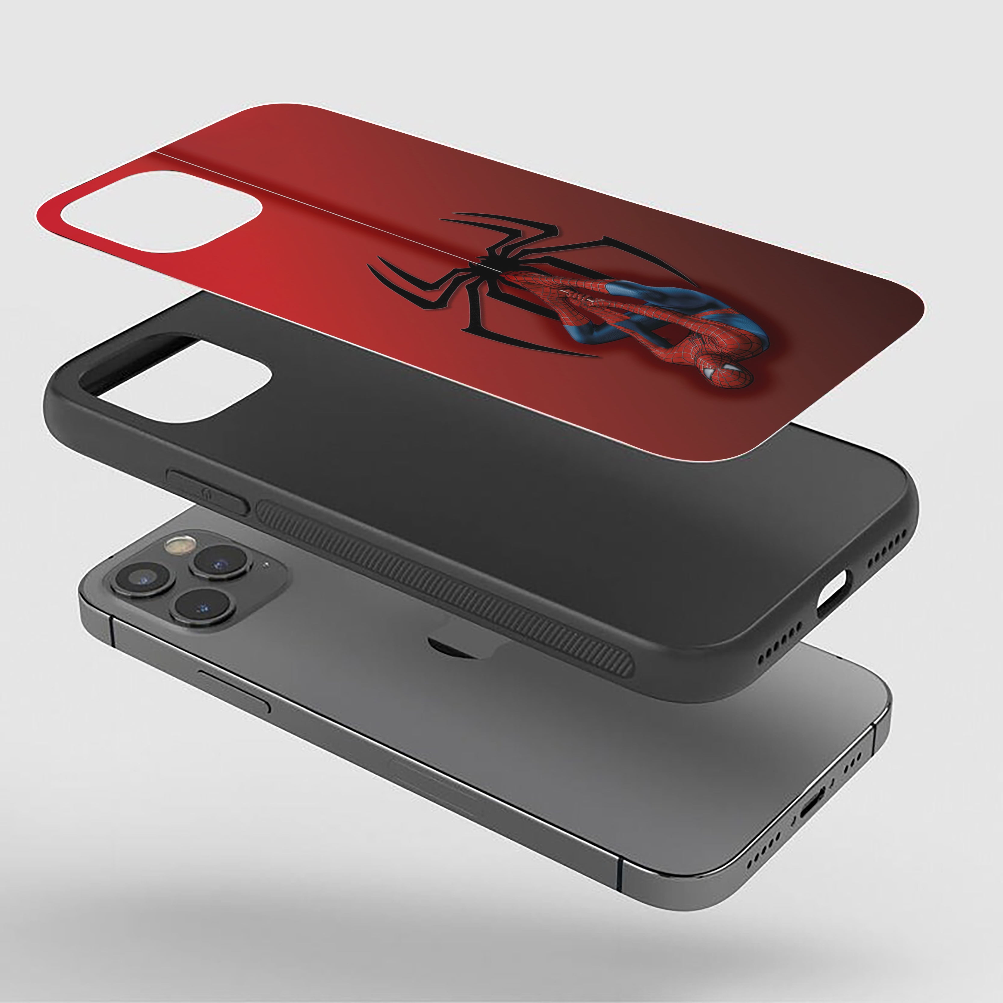 Spider-Man Crimson Hang Silicone Armored Phone Case