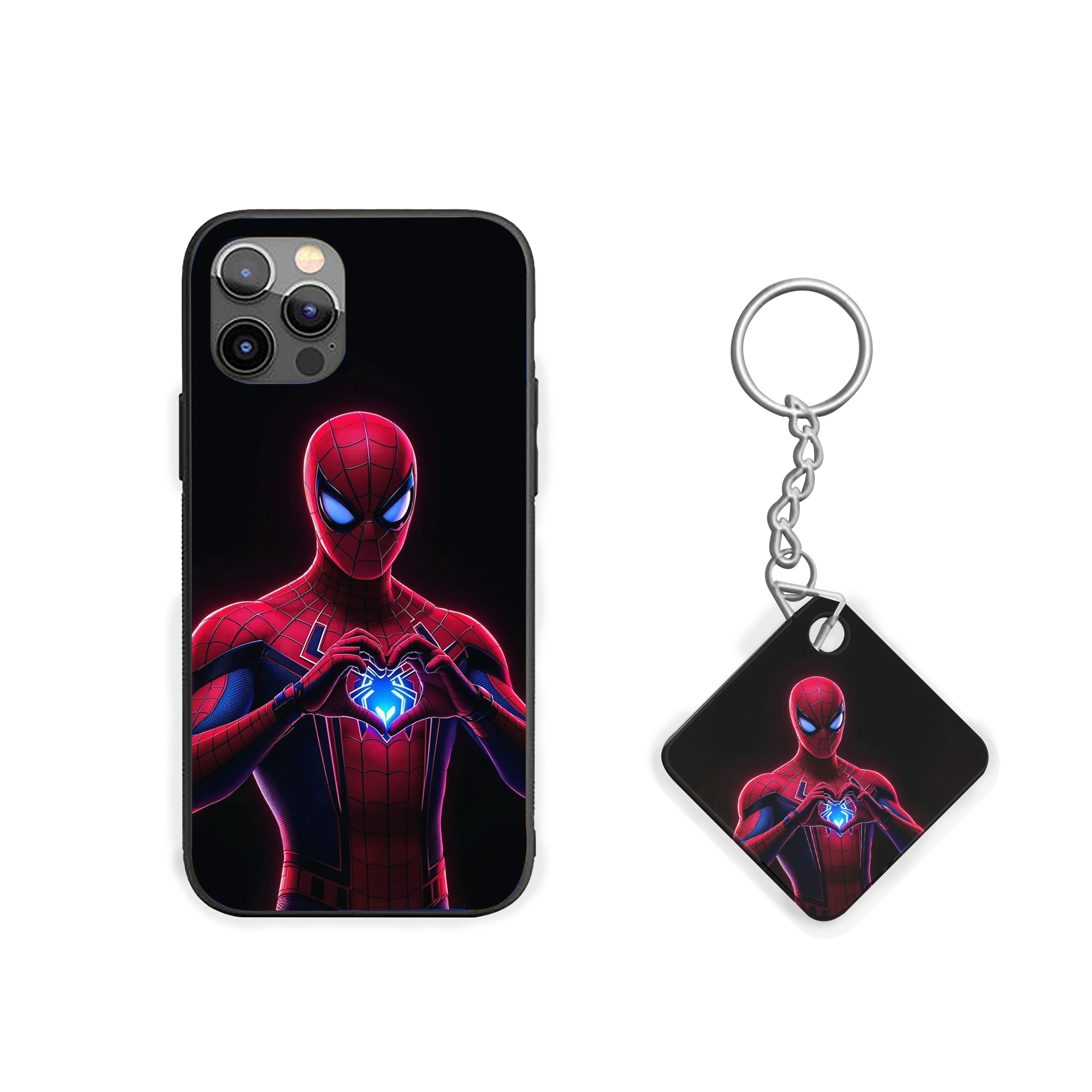 Web of Heart Spider-Man Silicone Armored Phone Case