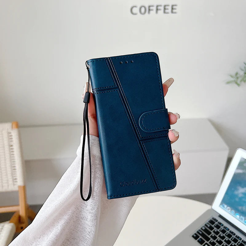 Premium Shockproof PU Leather Flip Phone Case | All Phone Model Available