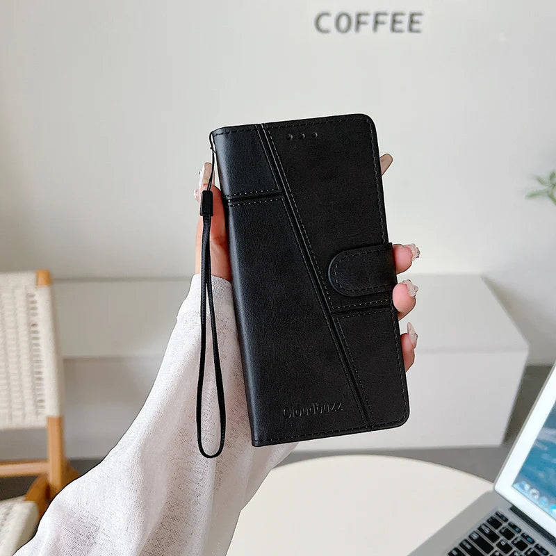 Premium Shockproof PU Leather Flip Phone Case | All Phone Model Available