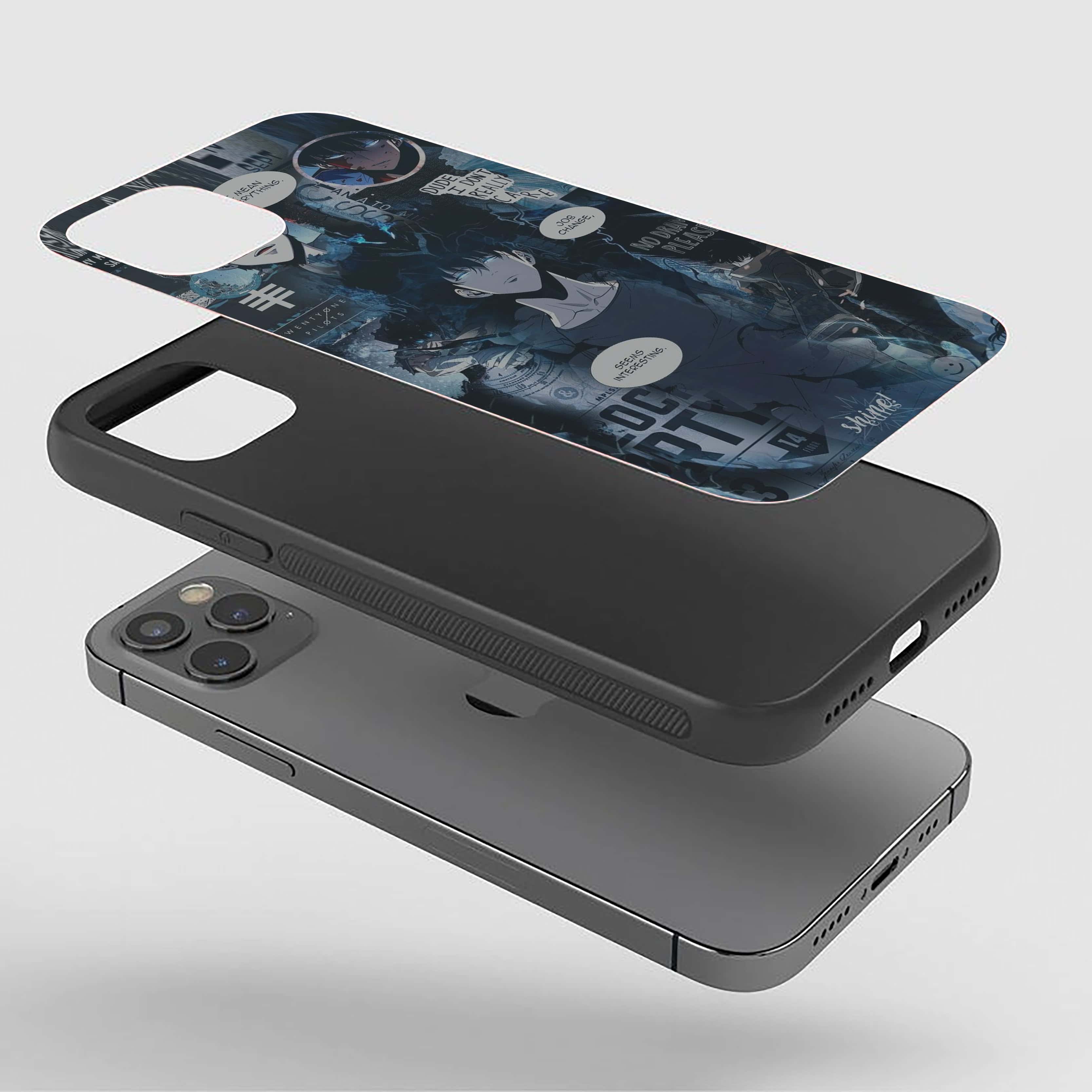Solo Leveling Stylized Collage Silicone Armored Phone Case