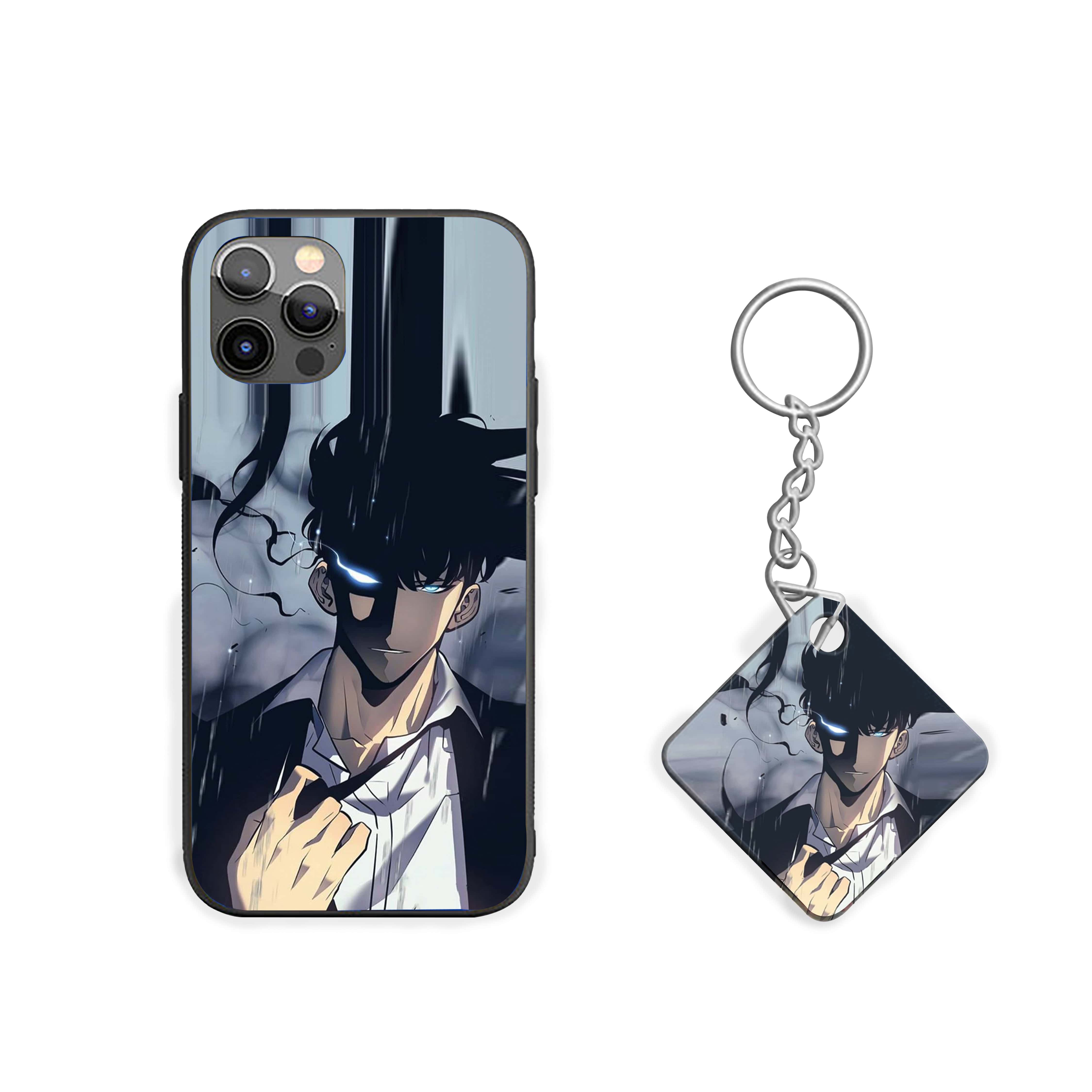 Solo Leveling with dark hair styled Silicone Armored Phone Case