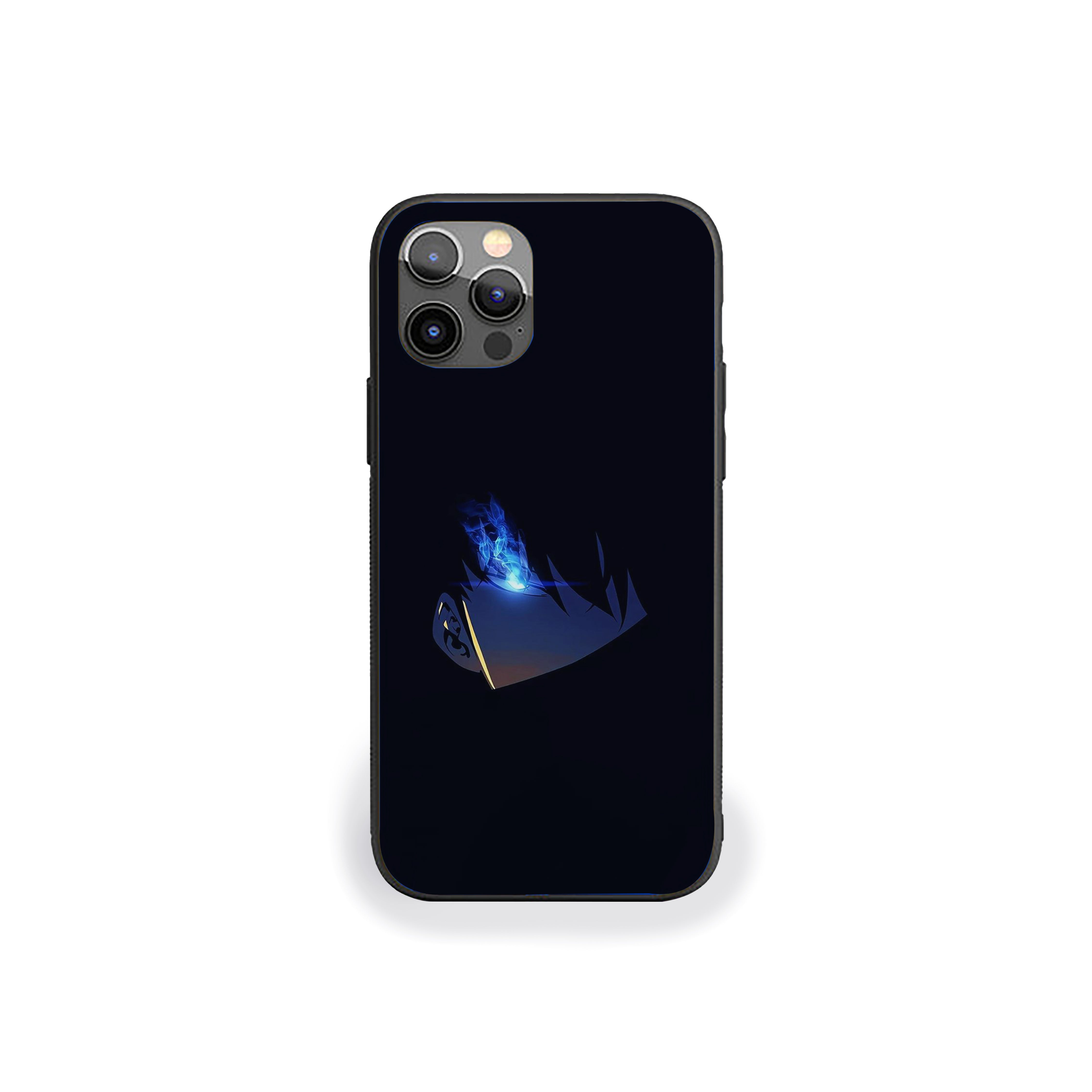 Solo Leveling electric blue light Silicone Armored Phone Case