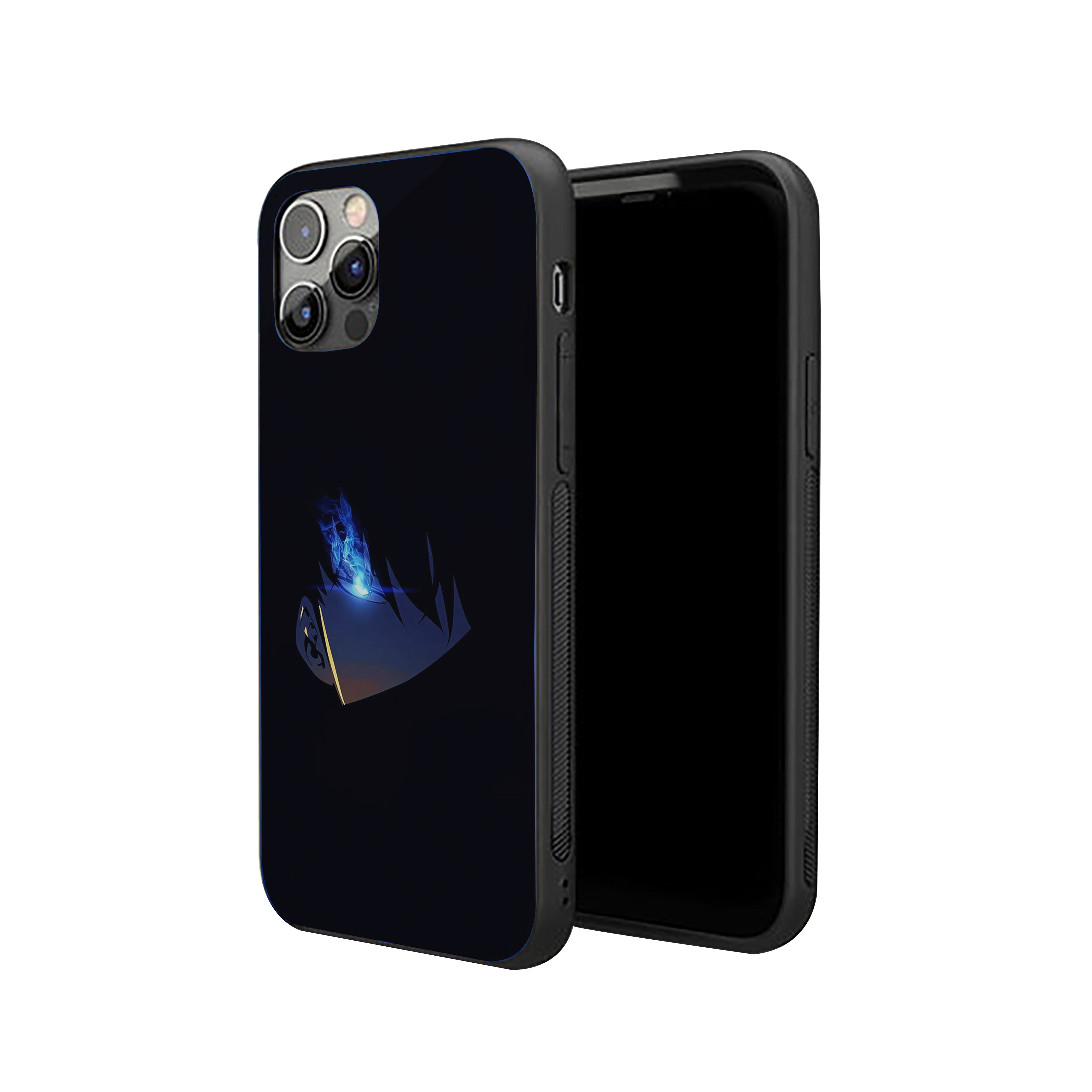Solo Leveling electric blue light Silicone Armored Phone Case
