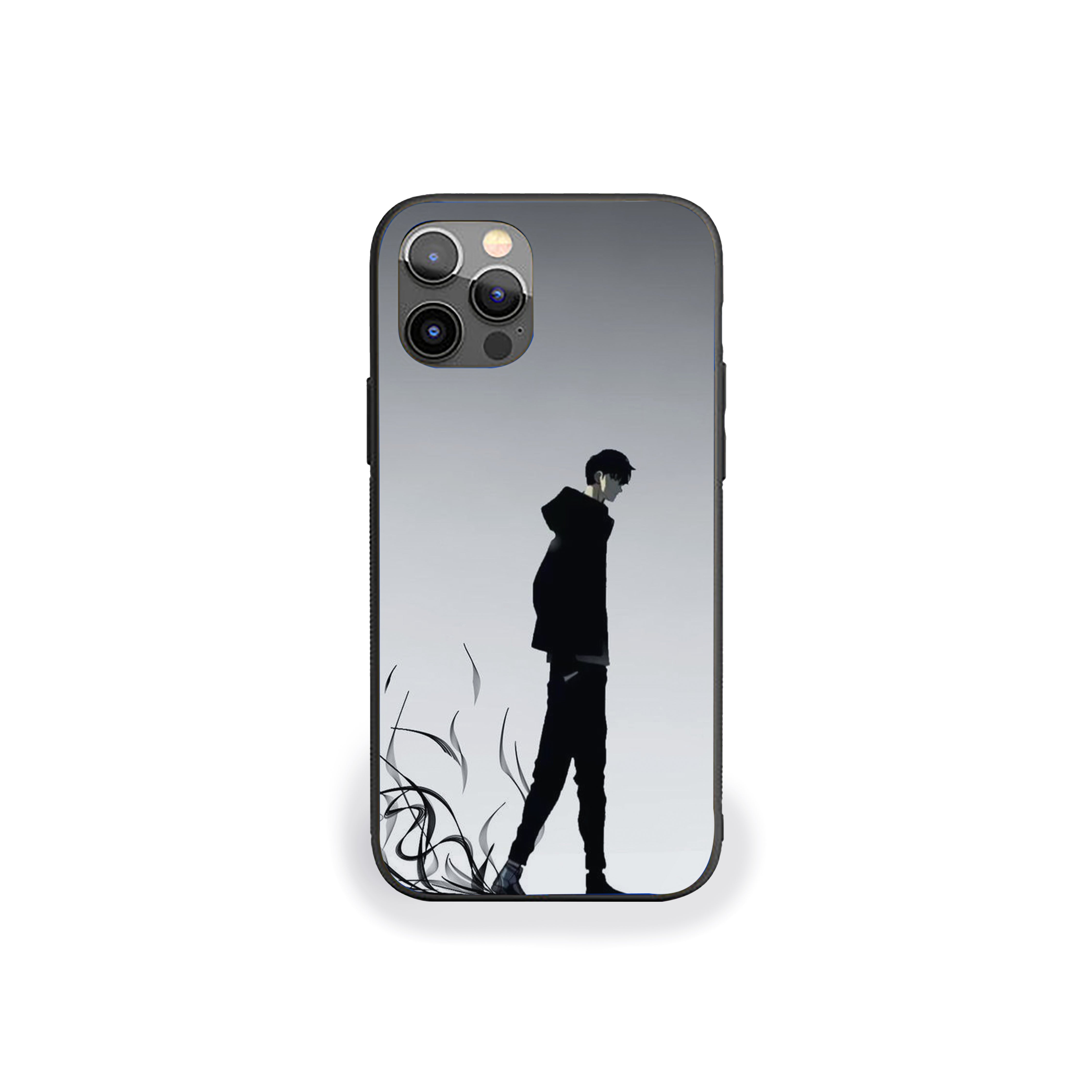 Solo Leveling Lone Shadow Silicone Armored Phone Case