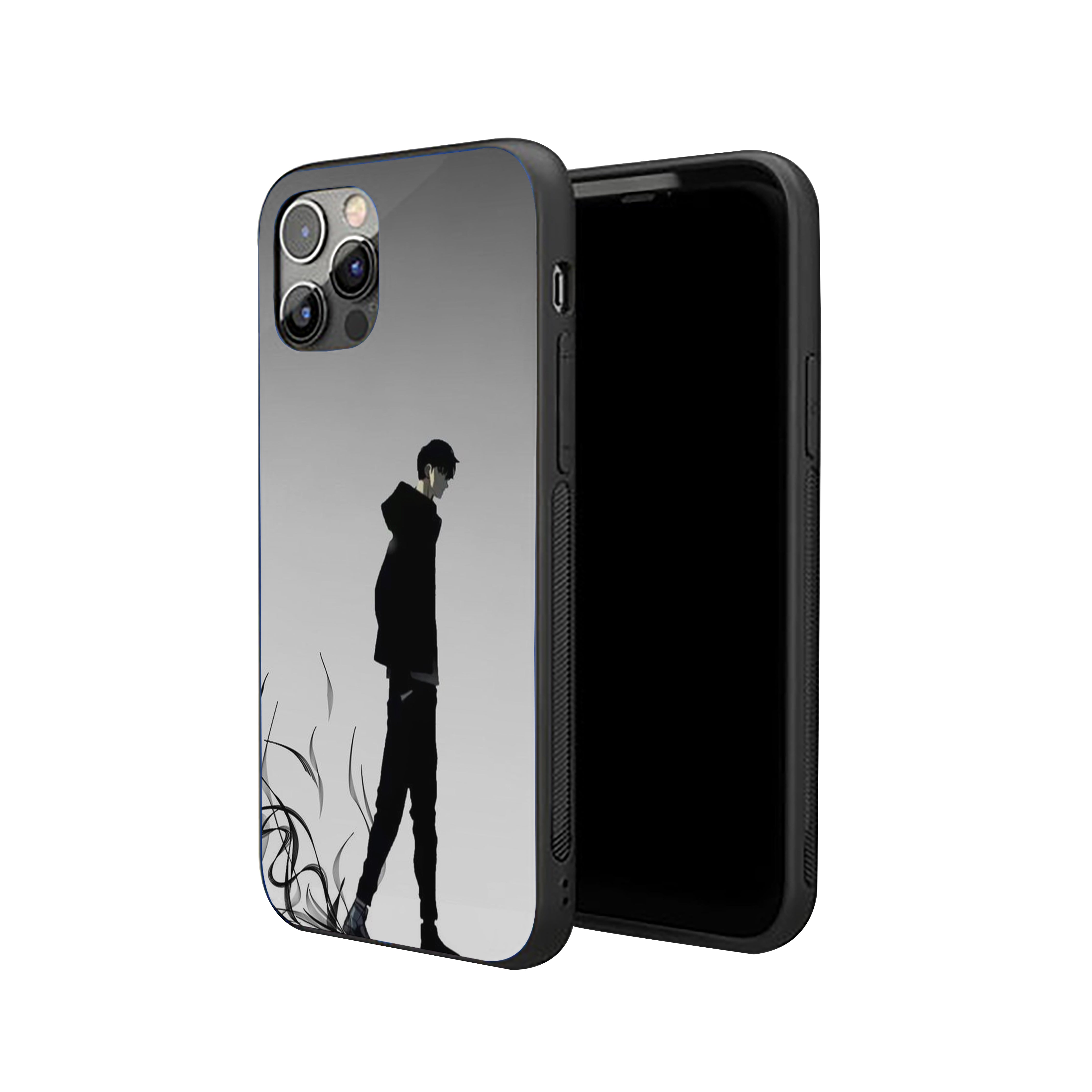 Solo Leveling Lone Shadow Silicone Armored Phone Case