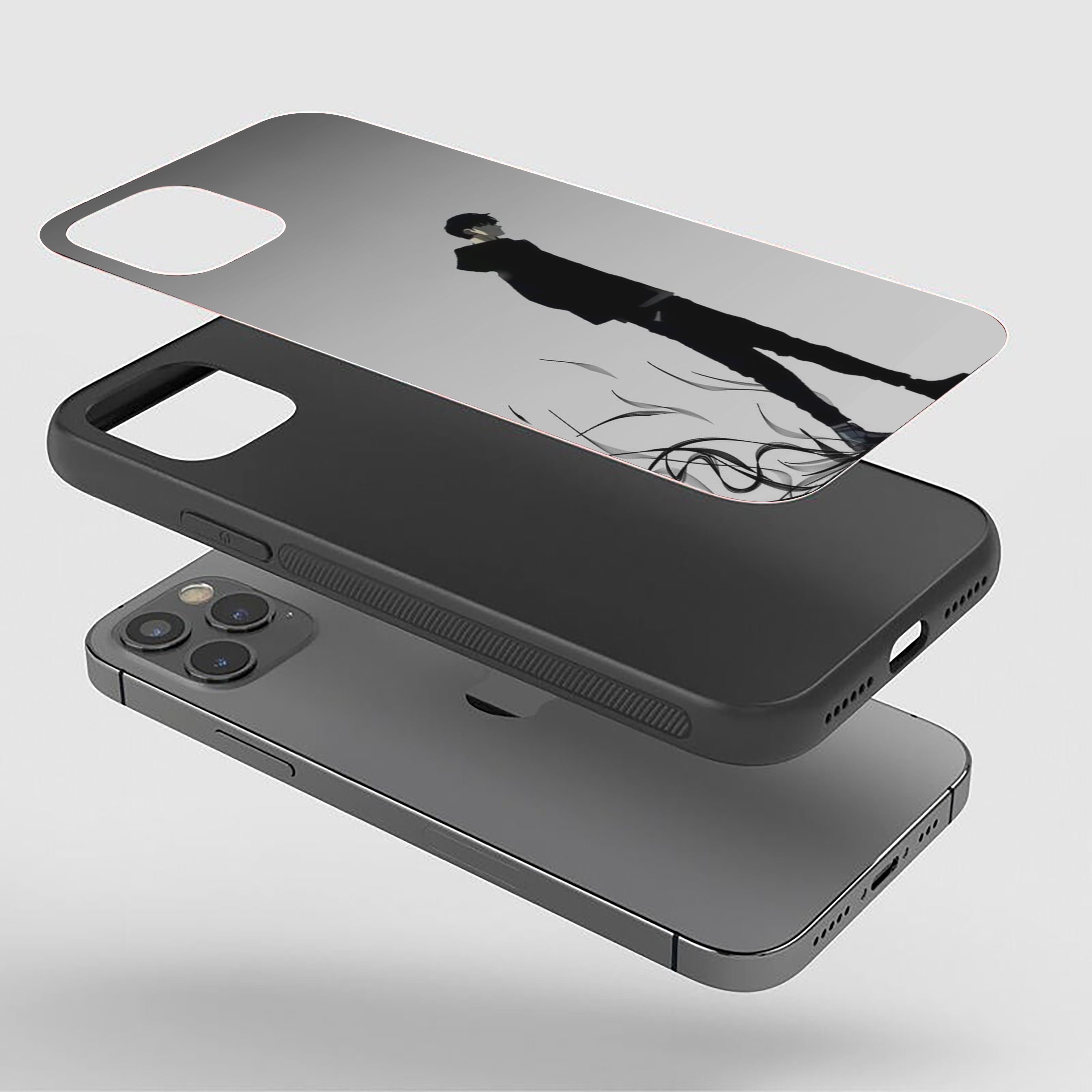 Solo Leveling Lone Shadow Silicone Armored Phone Case