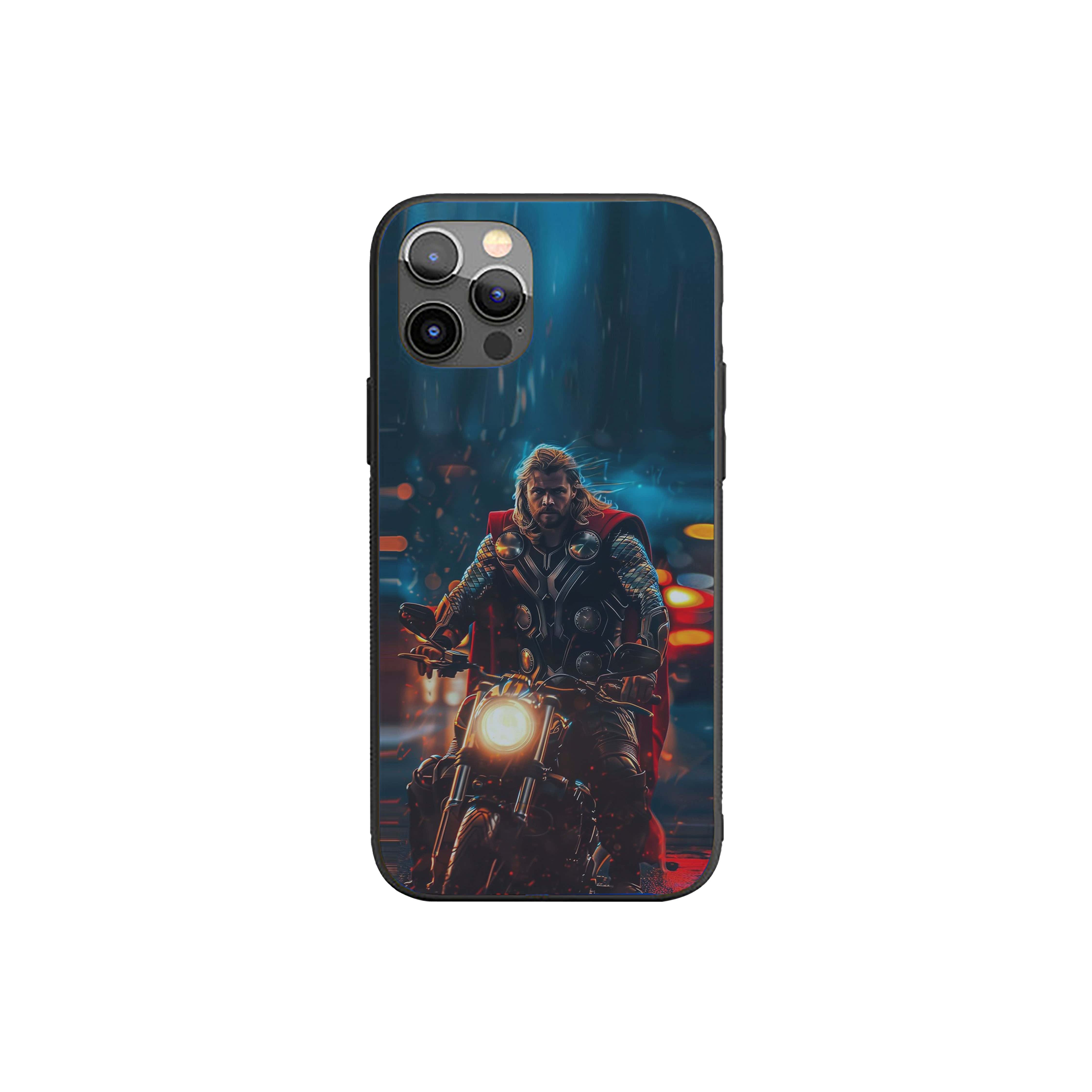 THOR Riding Bike Silicone Armored Phone Case