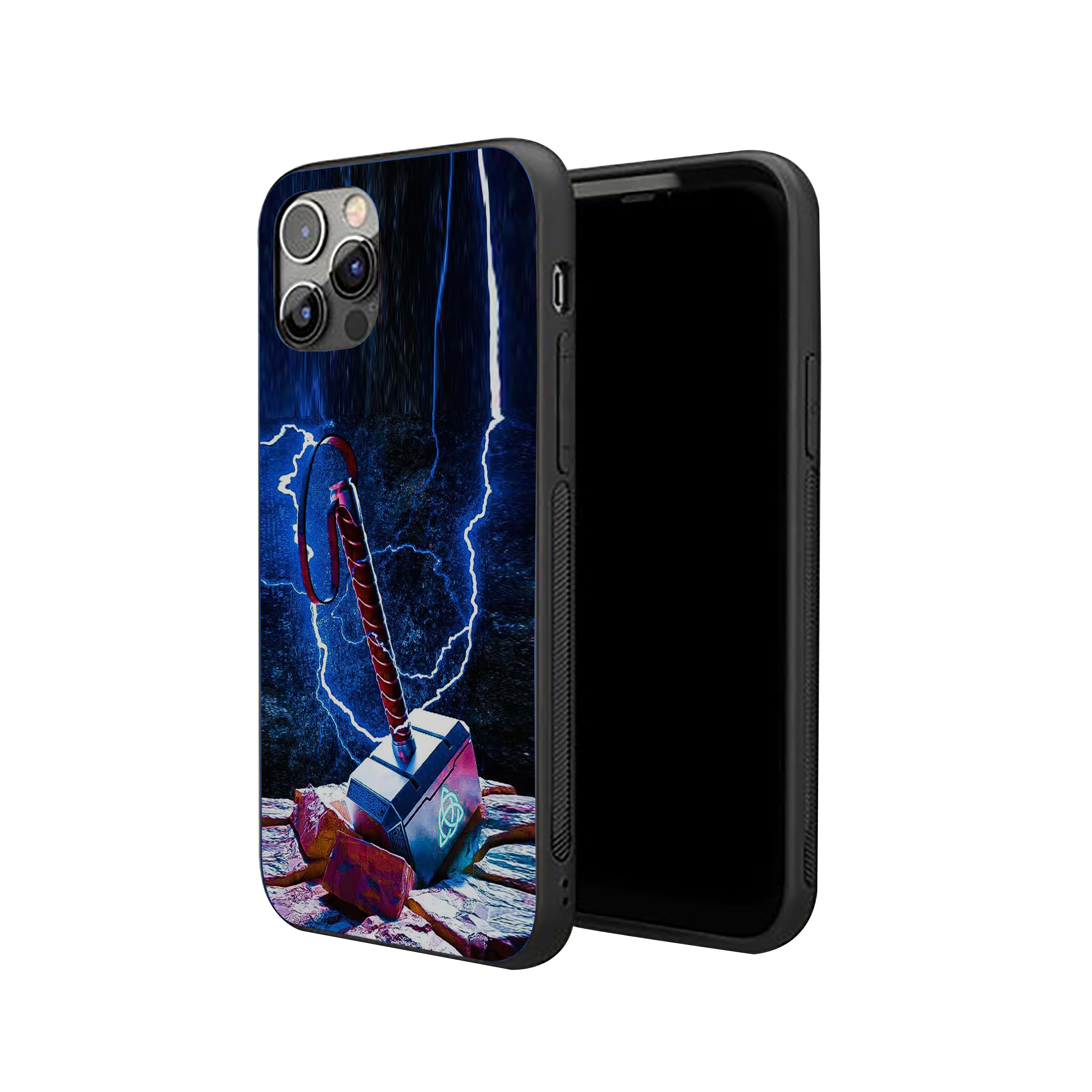 THOR's hammer, as the central motif Silicone Armored Phone Case