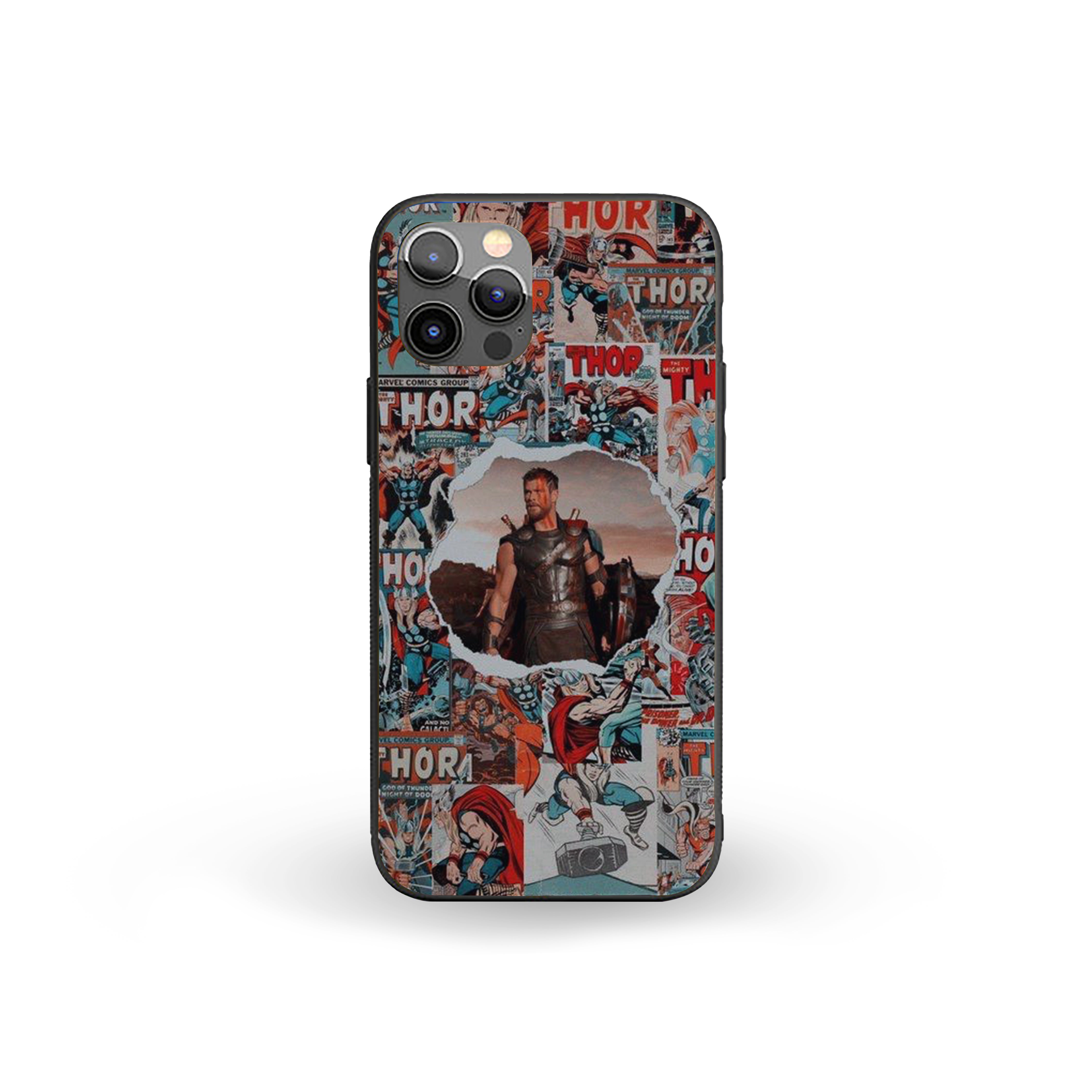 THOR Retro Thunder Breakthrough Silicone Armored Phone Case
