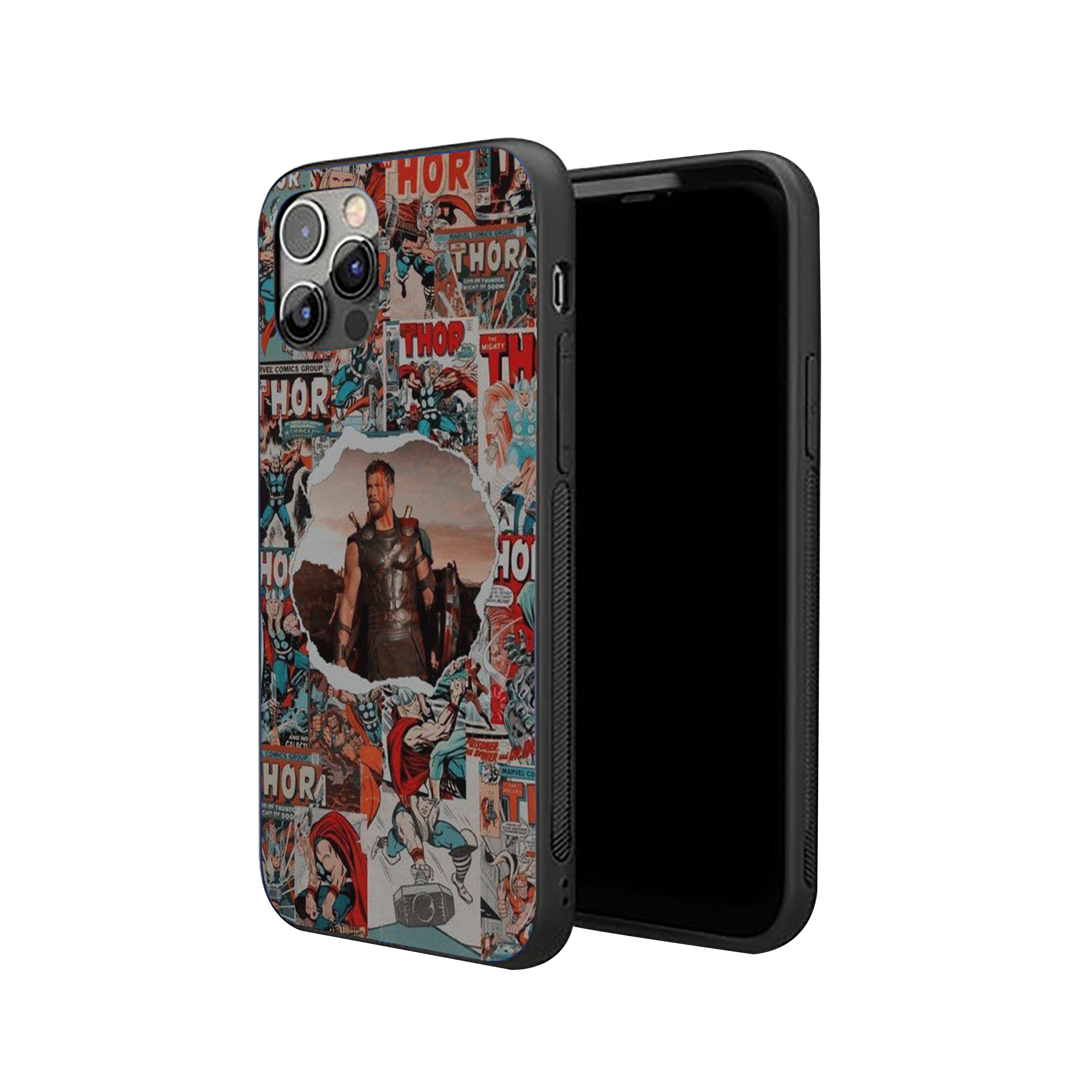 THOR Retro Thunder Breakthrough Silicone Armored Phone Case