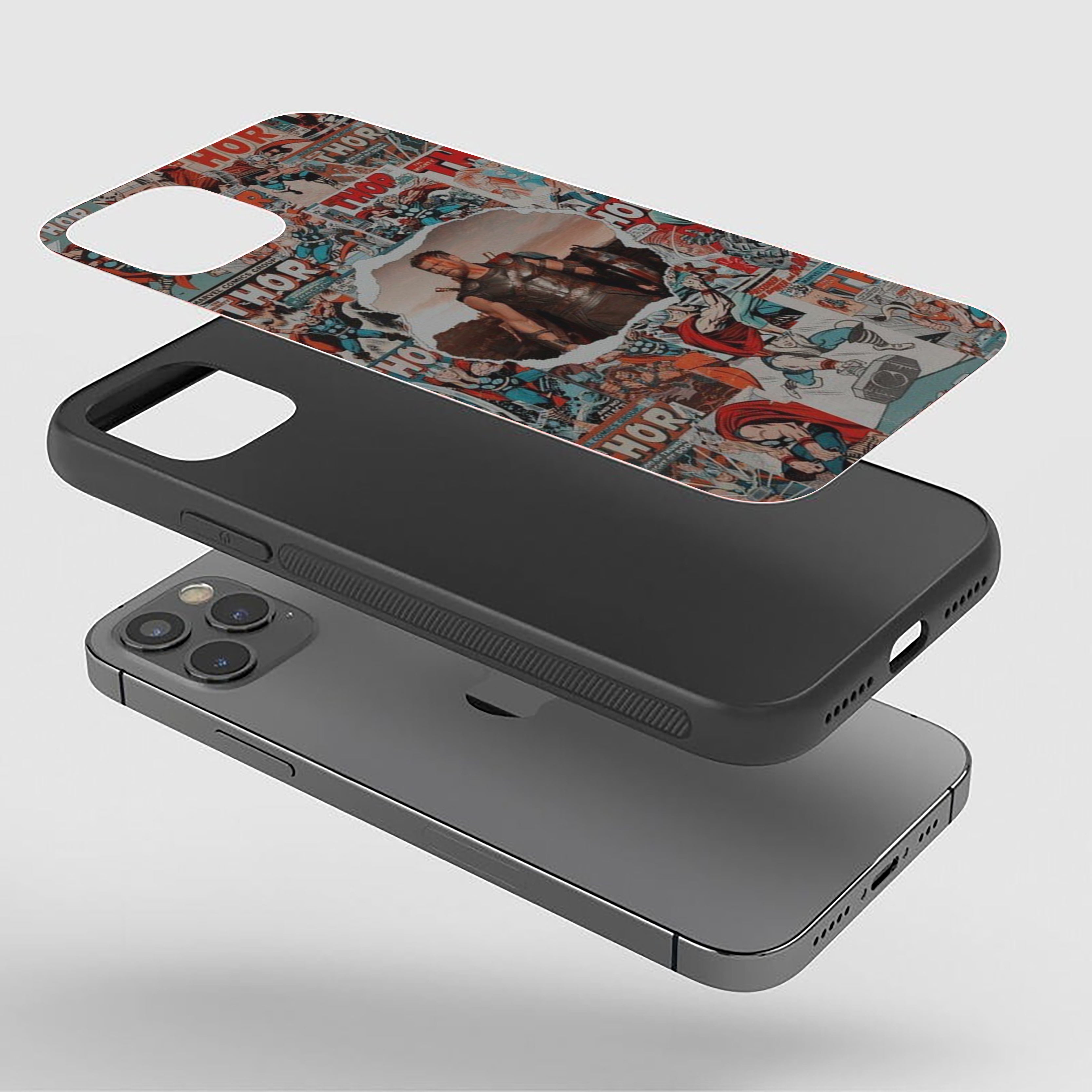 THOR Retro Thunder Breakthrough Silicone Armored Phone Case