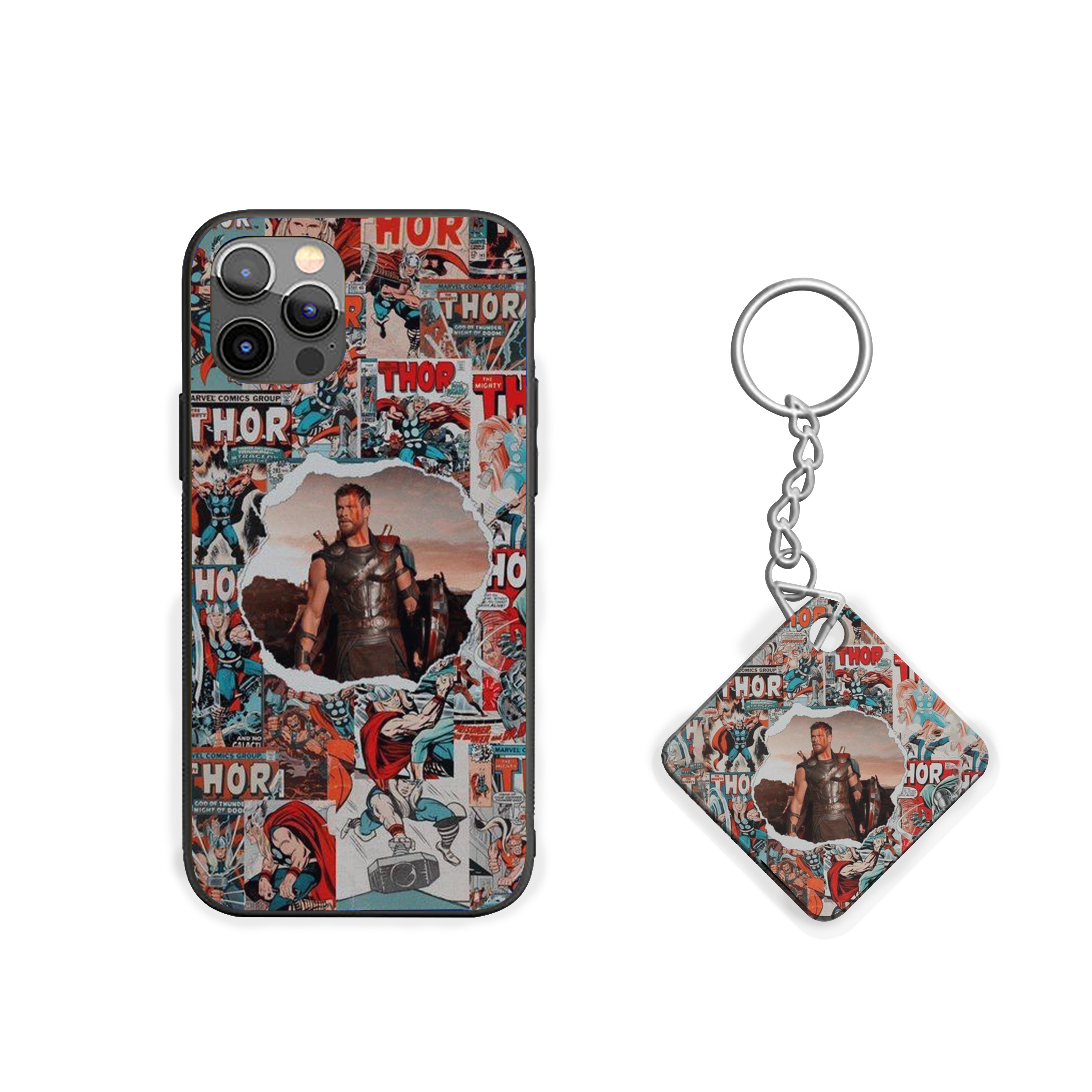 THOR Retro Thunder Breakthrough Silicone Armored Phone Case