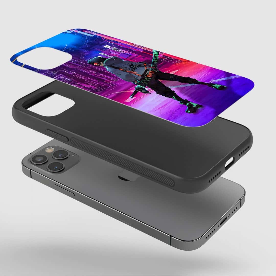 Tanjiro Street Silicone Armored Phone Case