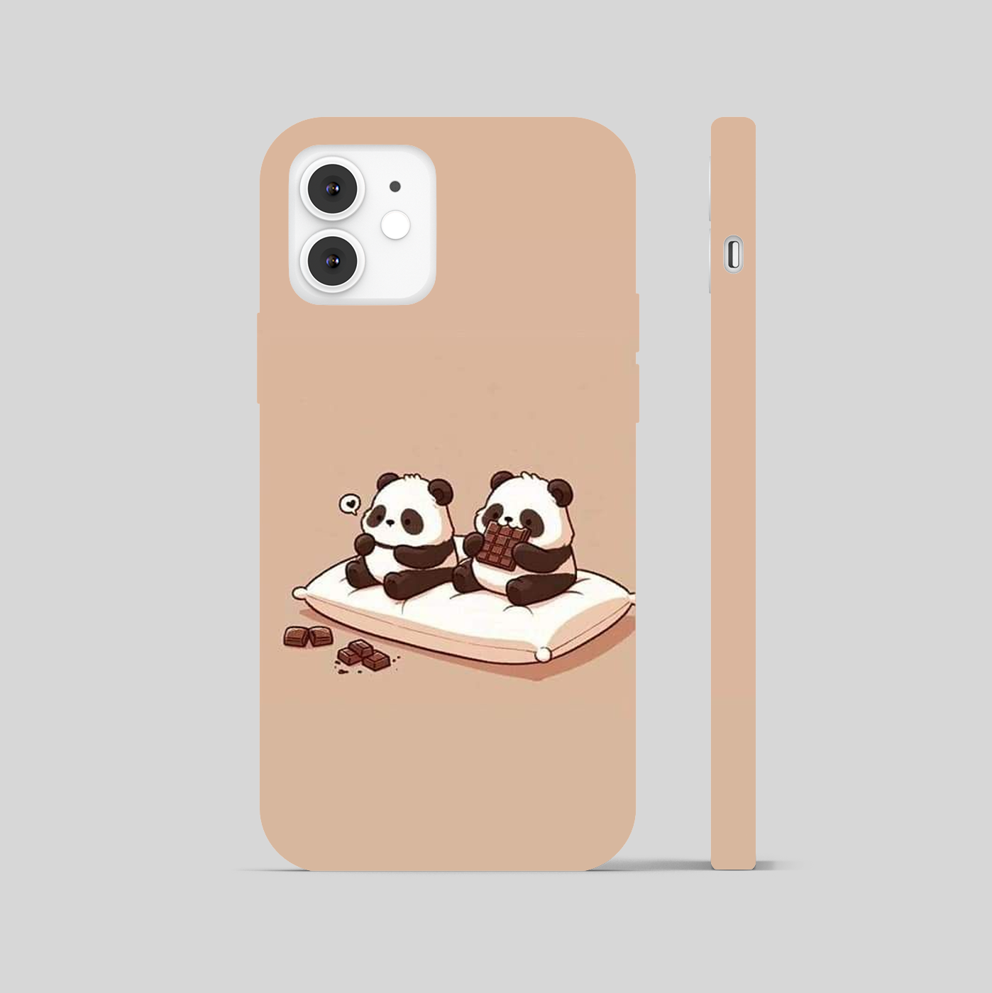 Panda Duo Theme Phone Cover