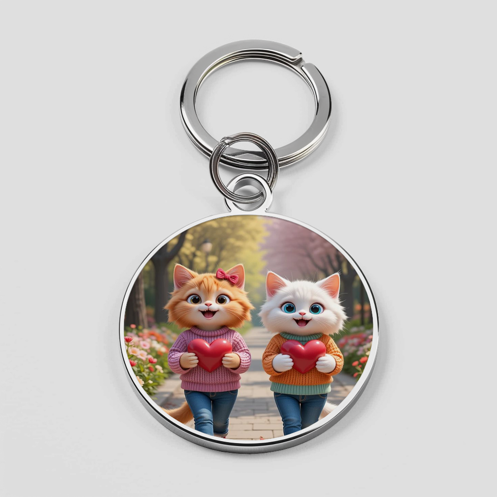 Duo Cat Heart Theme Phone Cover