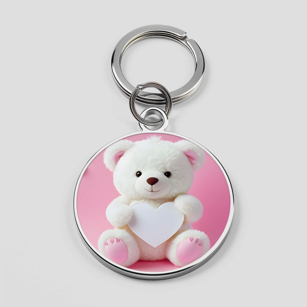 White Teddy Theme Phone Cover