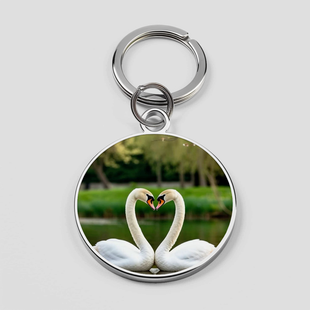 Duo Swan Heart Theme Phone Cover