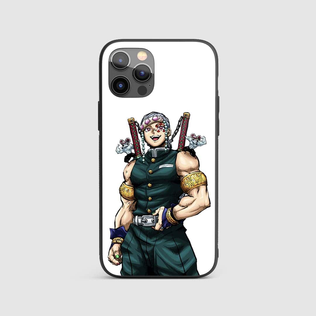 Uzui Tengen White Silicone Armored Phone Case