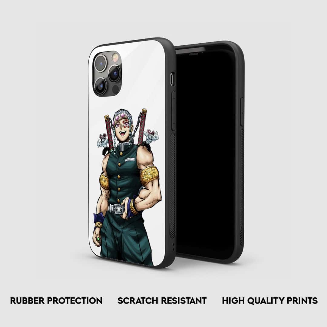 Uzui Tengen White Silicone Armored Phone Case