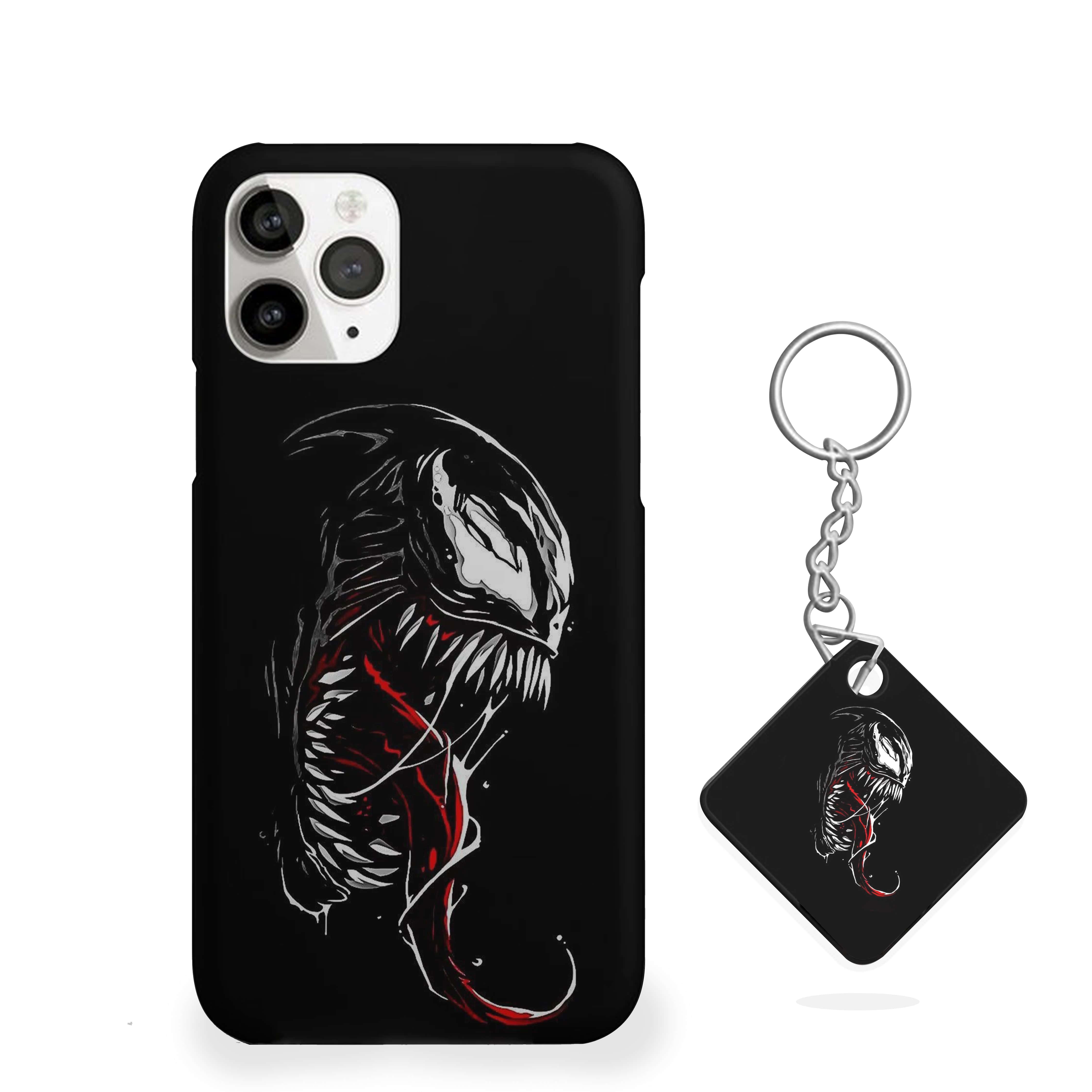 Venom sharp teeth and an extended tongue Phone Cover