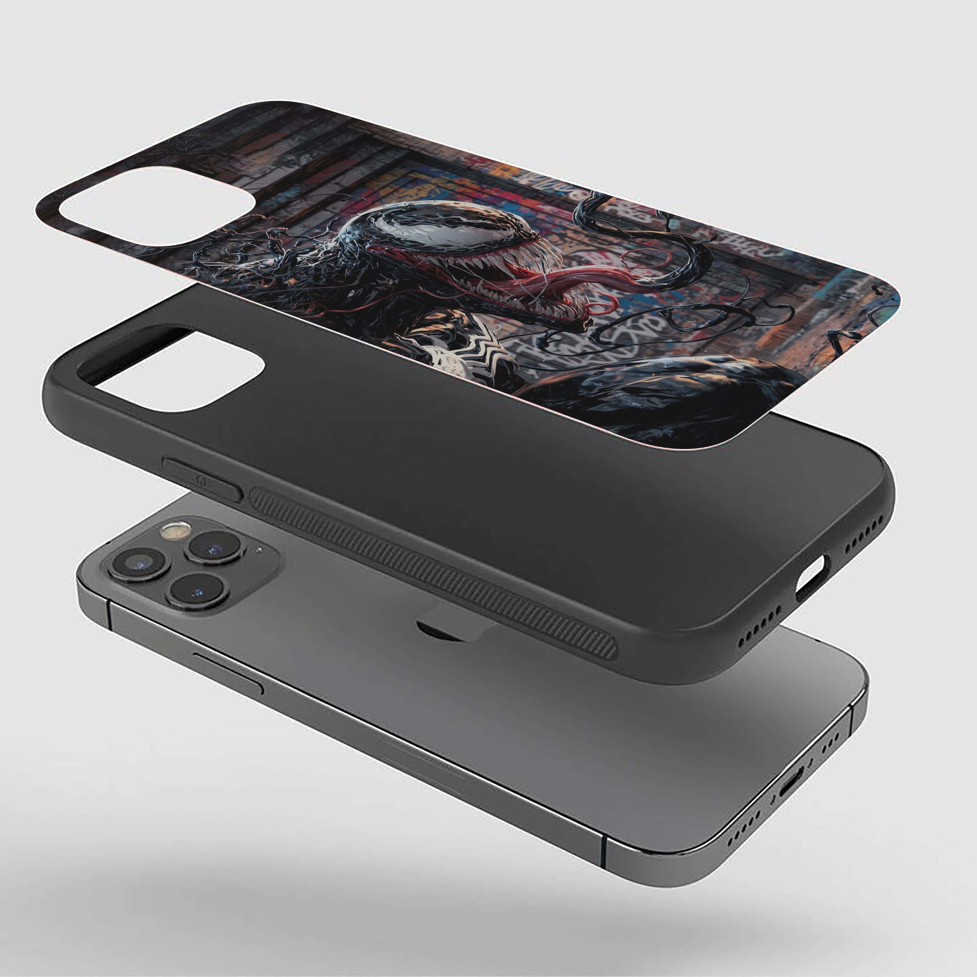 Venom as a monstrous Silicone Armored Phone Case